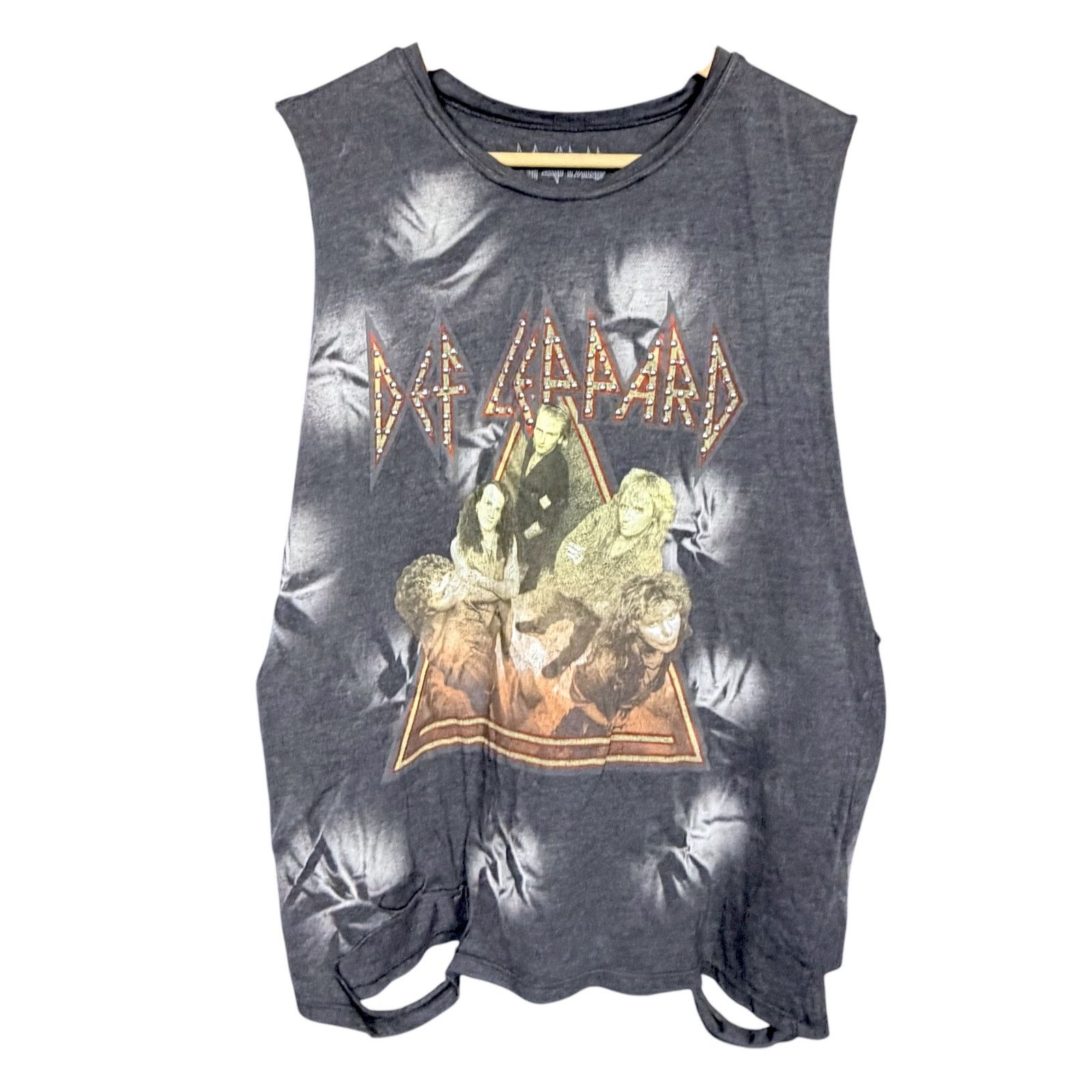 Def Leppard Def Leppard Distressed Tank Women's L Tour Til We Drop 1983 Size L / US 10 / IT 46 - 3 Thumbnail