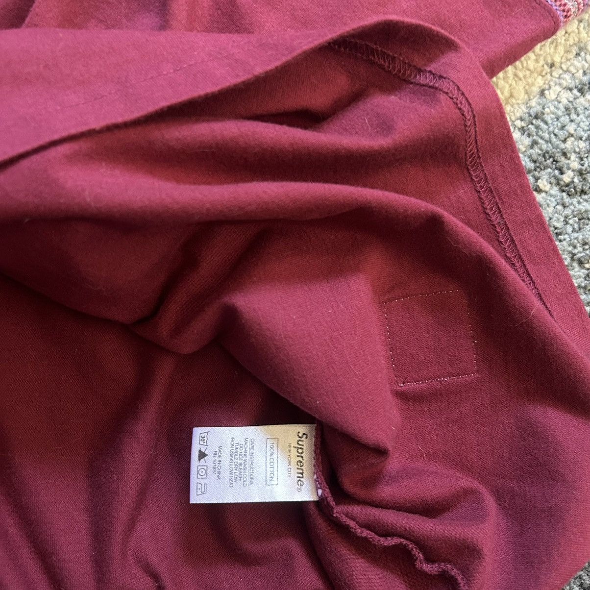 Supreme AUTUMN 2019 MiNDFUCK L/S MAROON OMBRE iNTARSiA STRiPE PATCH Size US L / EU 52-54 / 3 - 11 Thumbnail