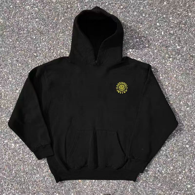 Japanese Brand Hip Hop Smiley Print Casual XL Hooded Sweatshirt Size US M / EU 48-50 / 2 - 4 Thumbnail