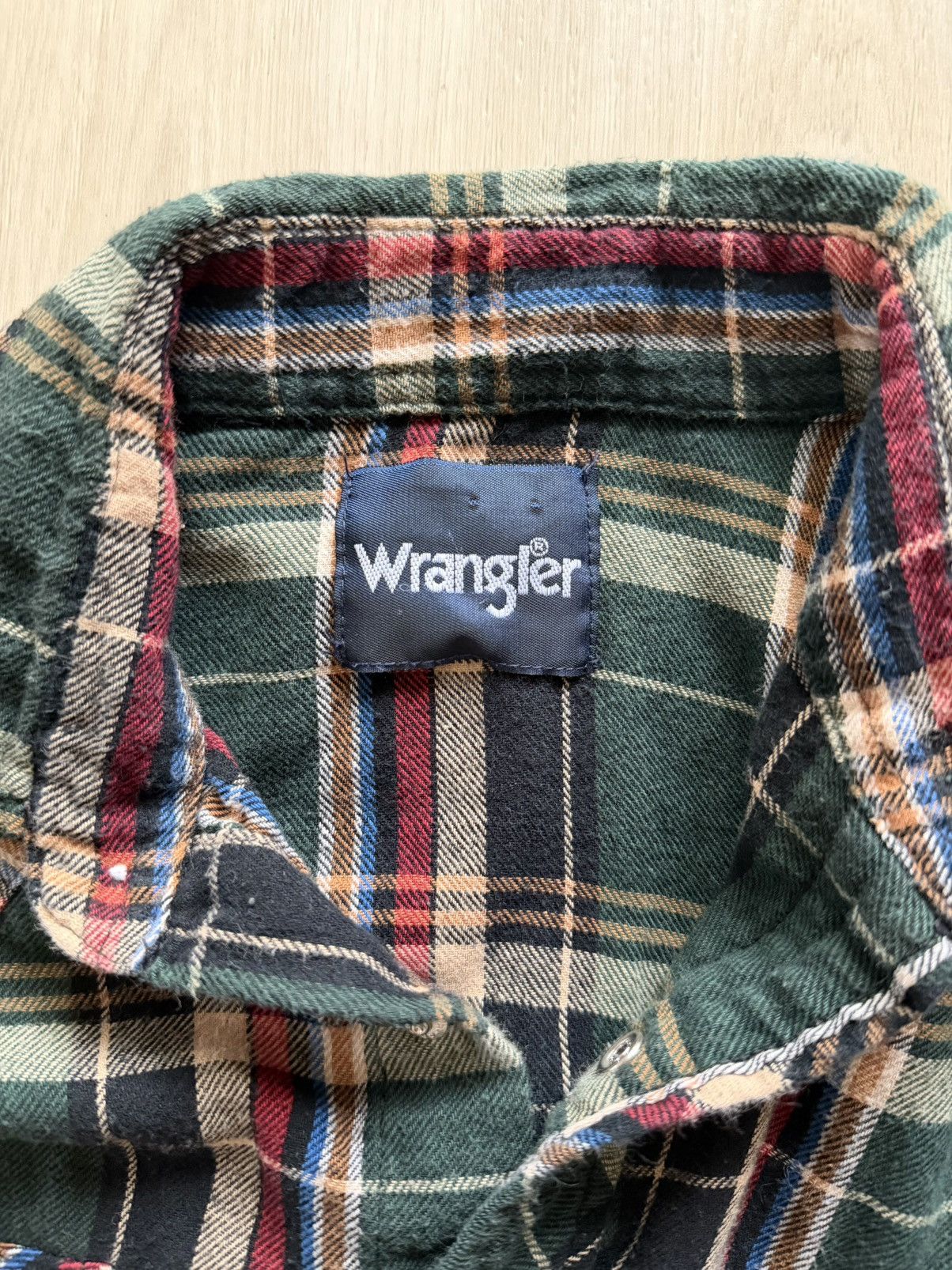Wrangler Vintage Wrangler Plaid Long Pearl Snap Flannel Sz S Fits XS Size US XS / EU 42 / 0 - 7 Thumbnail