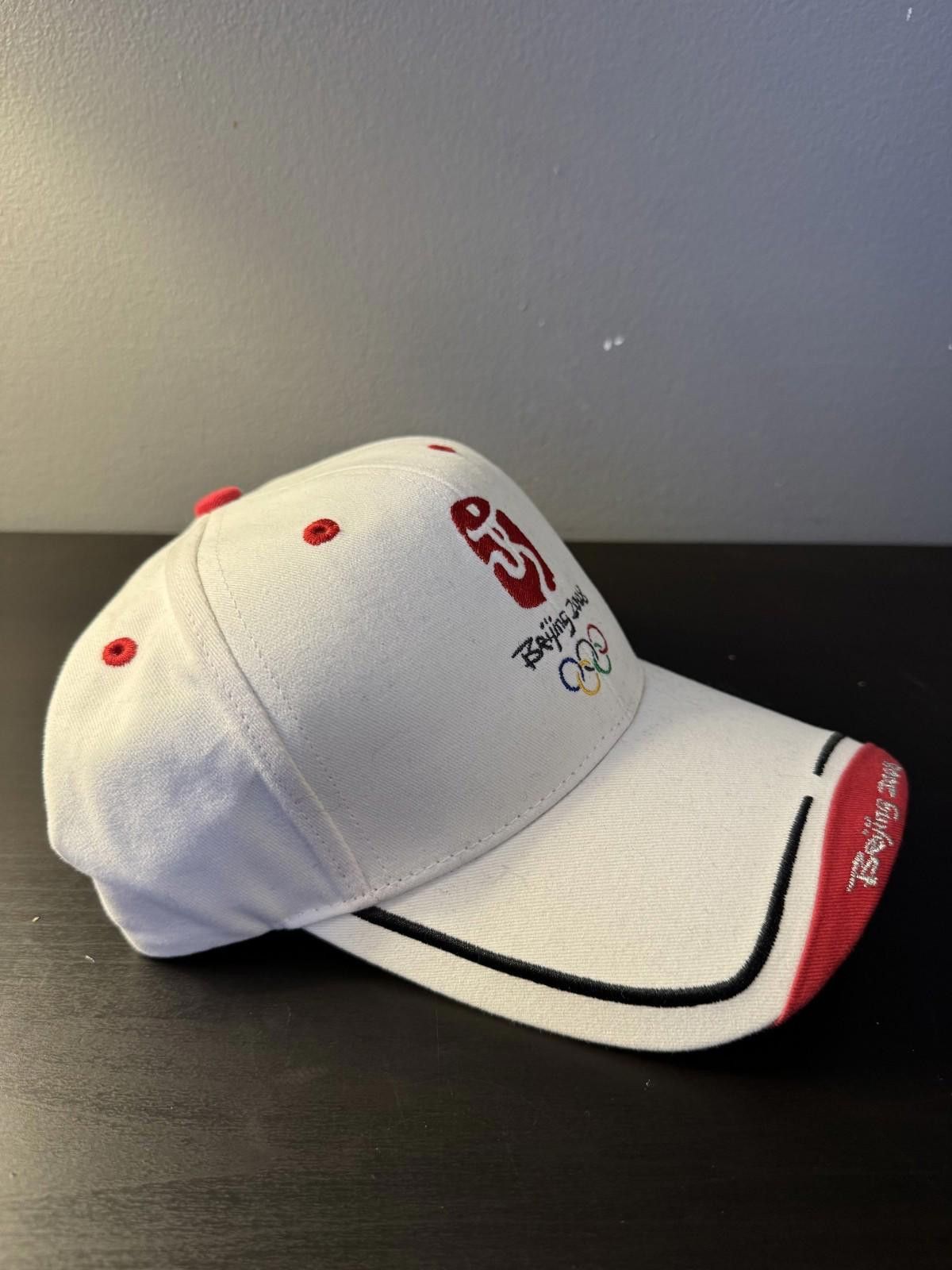 Other 2008 Beijing Summer Olympics Hat Adjustable White New w Tags Size ONE SIZE - 2 Thumbnail