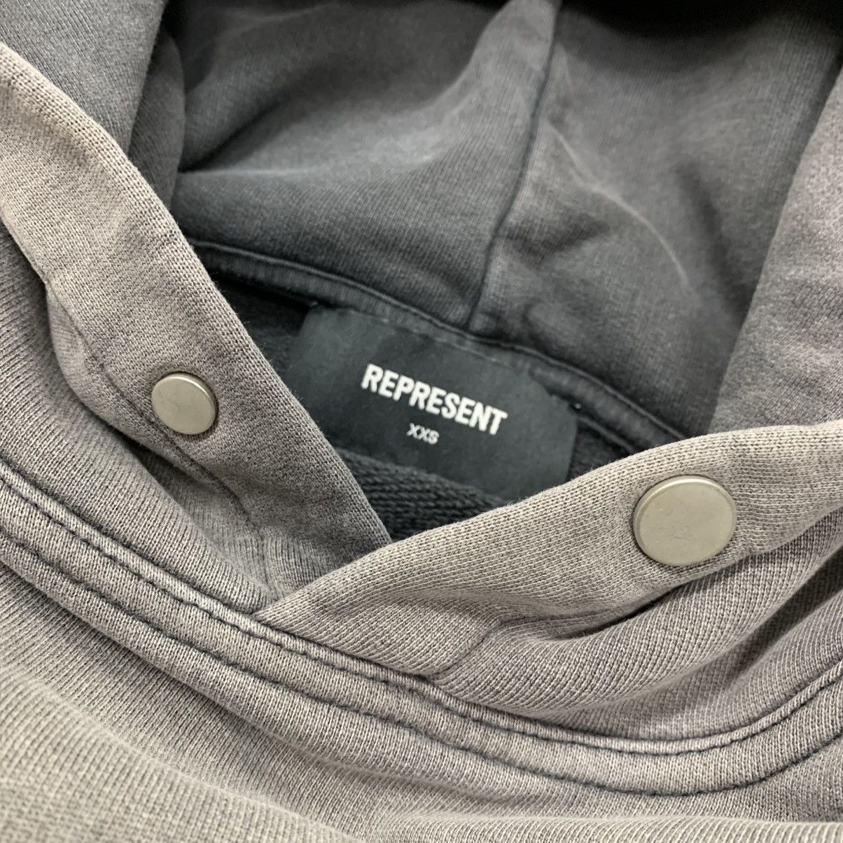 Represent Clo. Represent XXS Hoodie Mascot Initial Vintage Grey Hoodie Size US XXS / EU 40 - 4 Thumbnail