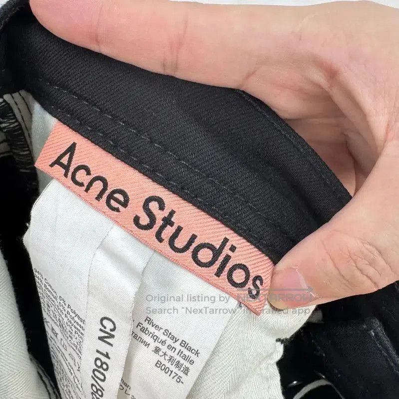 Acne Studios Acne Studios Black Denim Casual Pants for Men. Size US 27 - 6 Thumbnail
