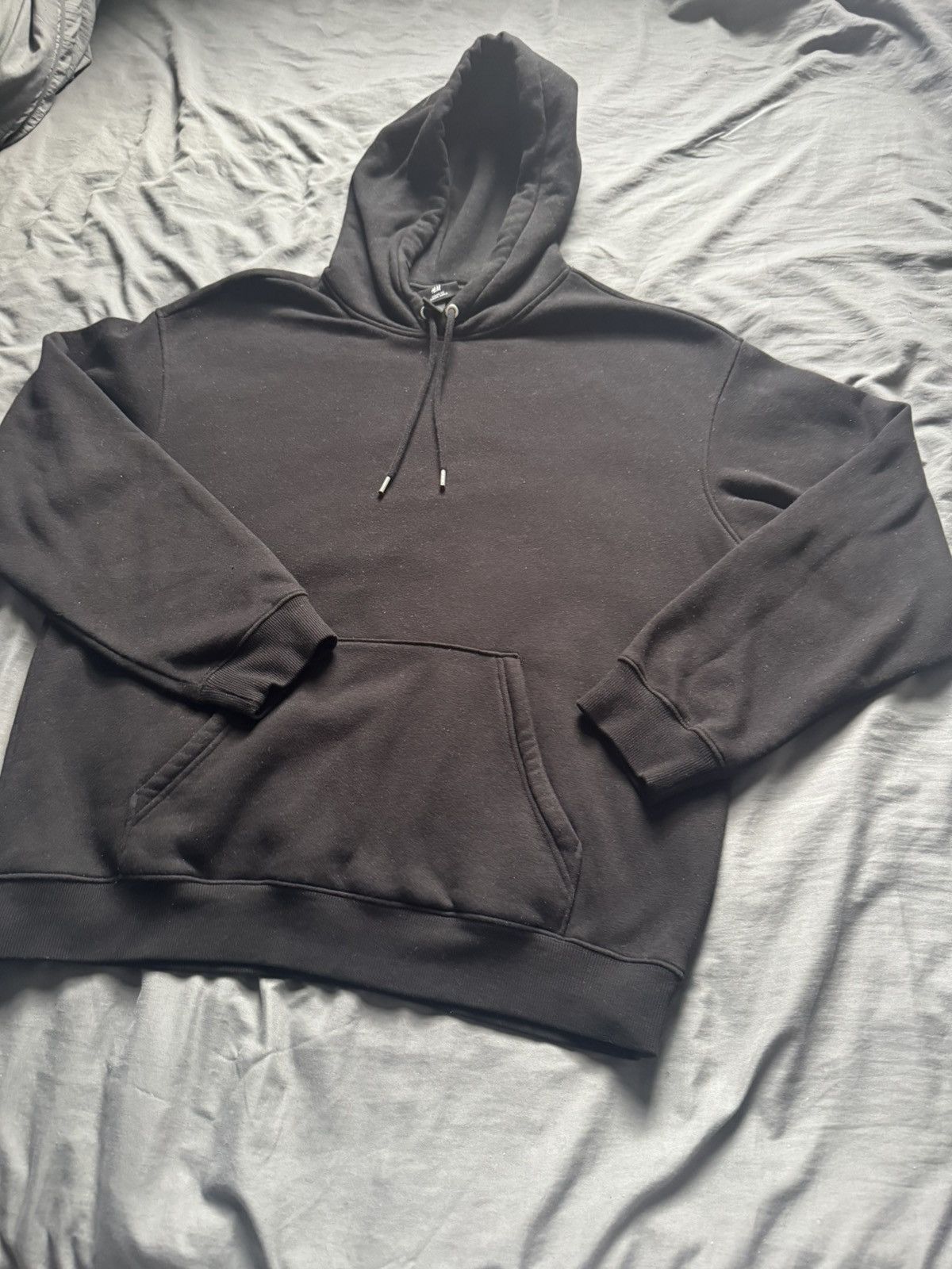 H&M H&M Loose Fit Black Pullover Hoodie Size US M / EU 48-50 / 2 - 6 Thumbnail
