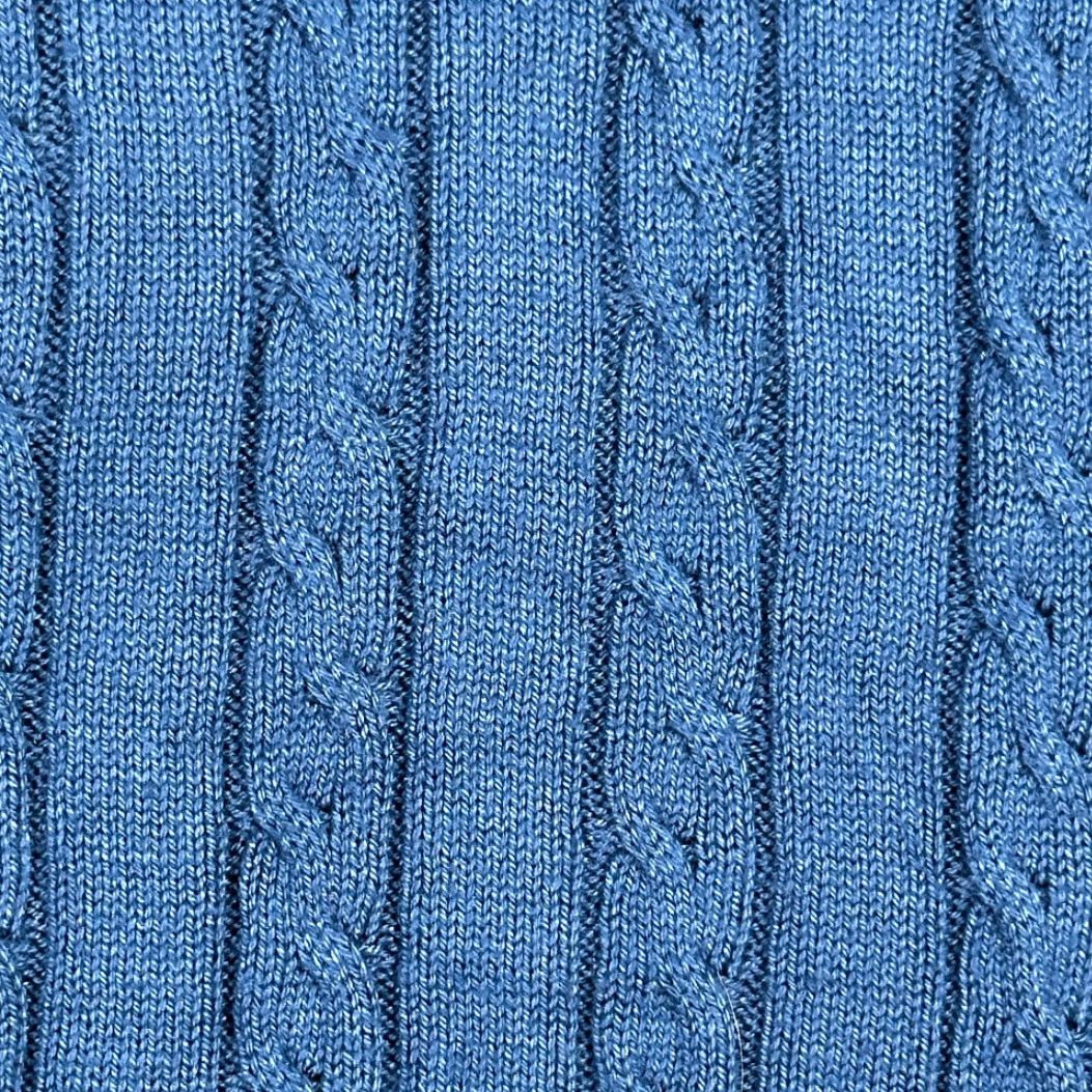 Jos. A. Bank VINTAGE Jos A Bank Polo Shirt Men's Large Blue Cable Knit Italy 90s Polo Size US L / EU 52-54 / 3 - 5 Thumbnail