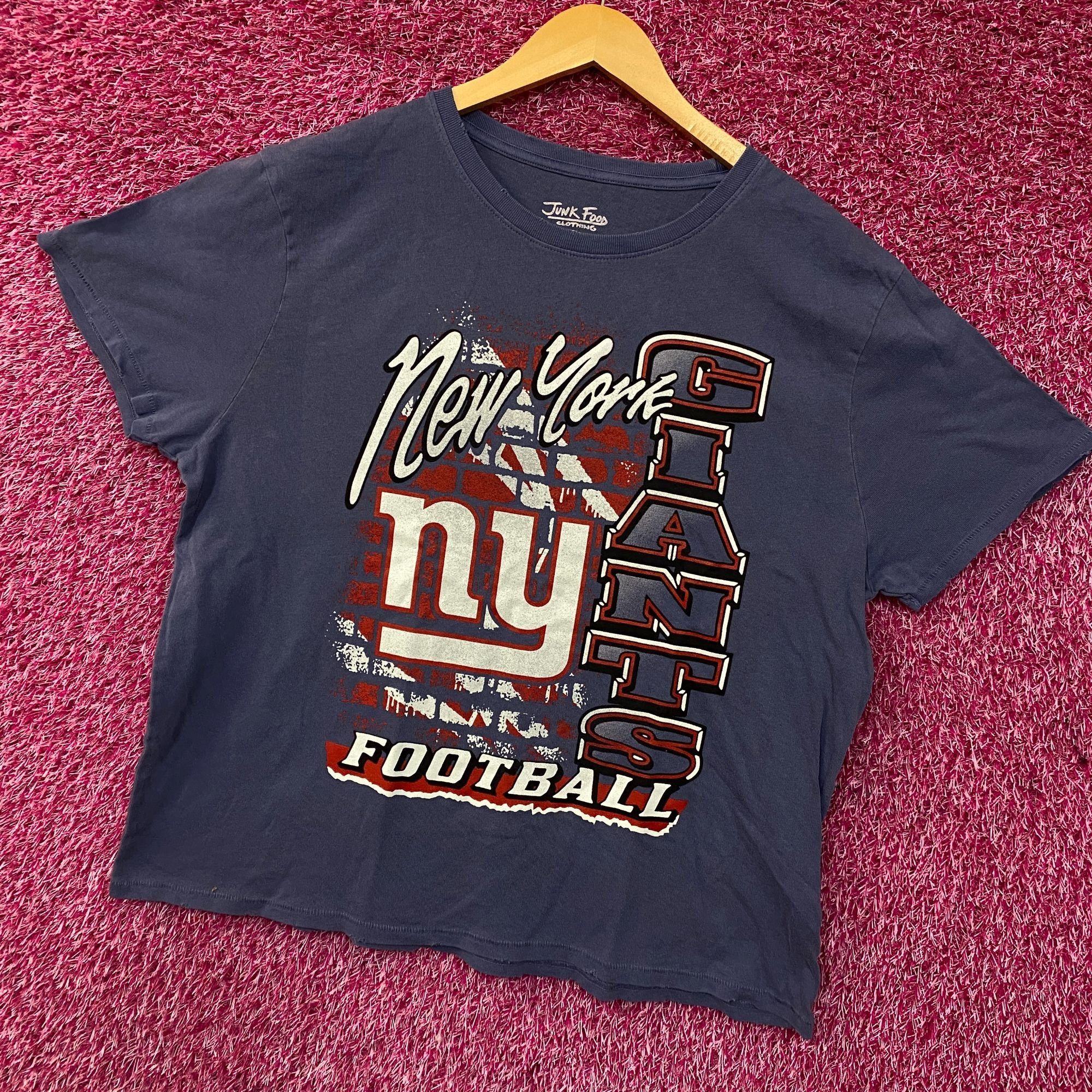 Junk Food Junk Food Clothing Women's NFL New York Giants Brick Retro T Size XL / US 12-14 / IT 48-50 - 3 Thumbnail