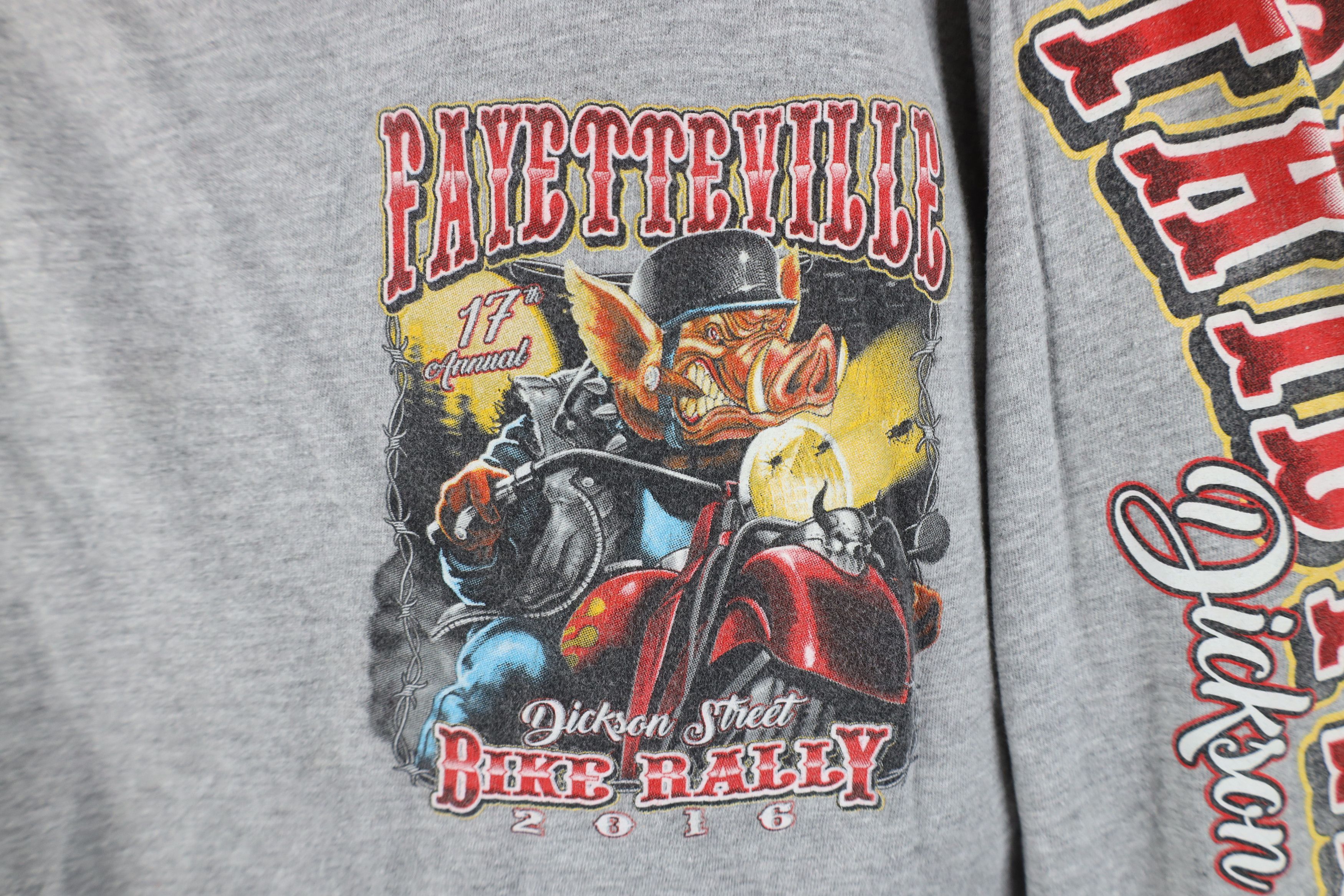 Vintage Vintage Y2K Fayetteville Bike Rally Long Sleeve T-Shirt Size US XL / EU 56 / 4 - 4 Thumbnail