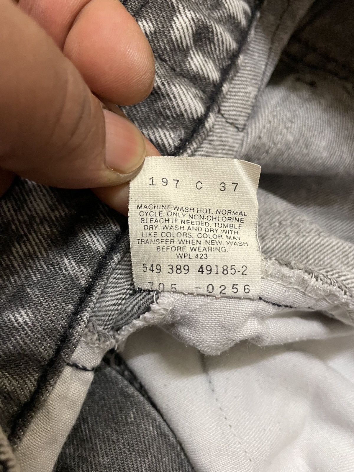 Levi's Vintage Clothing Vtg 80s Levis 705 Acid Wash Gray Denim Size US 26 / EU 42 - 10 Thumbnail
