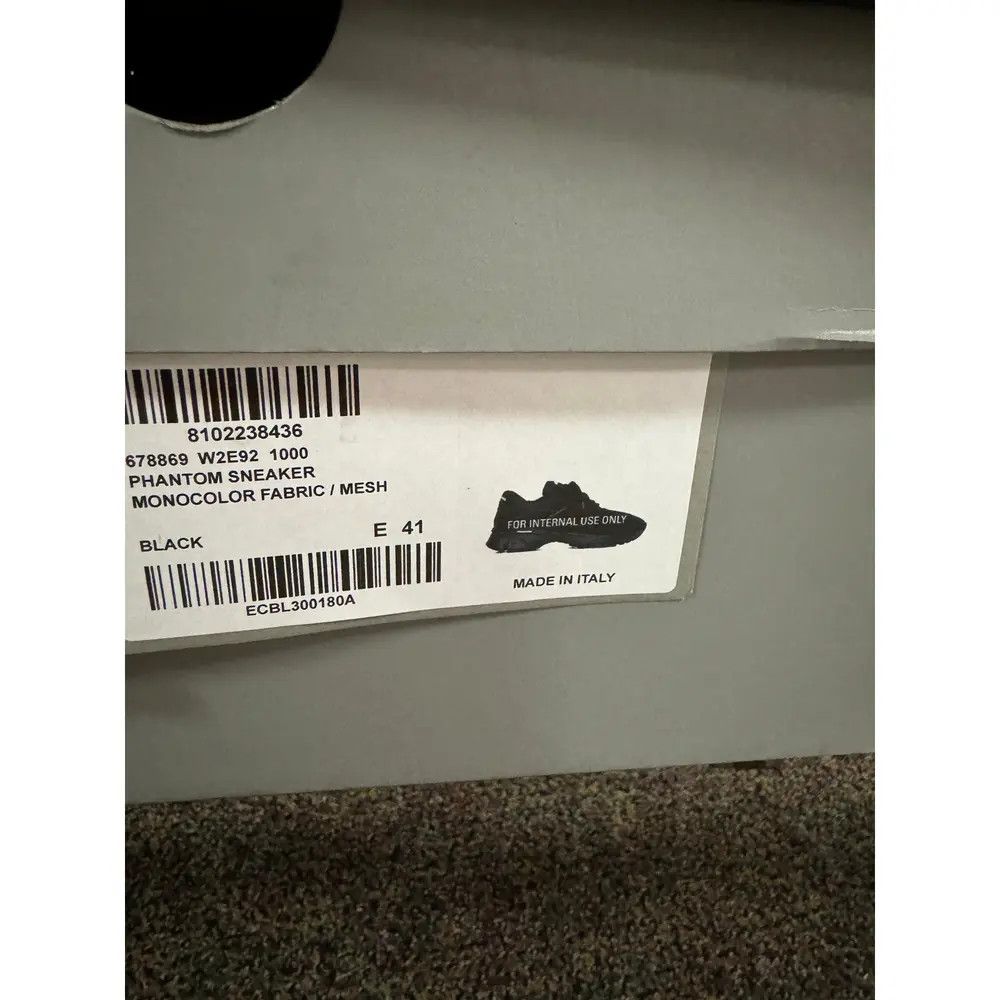 Balenciaga o1rshd1 Monocolor Fabric Mesh Phantom Sneaker in Black Size US 8 / EU 41 - 12 Thumbnail
