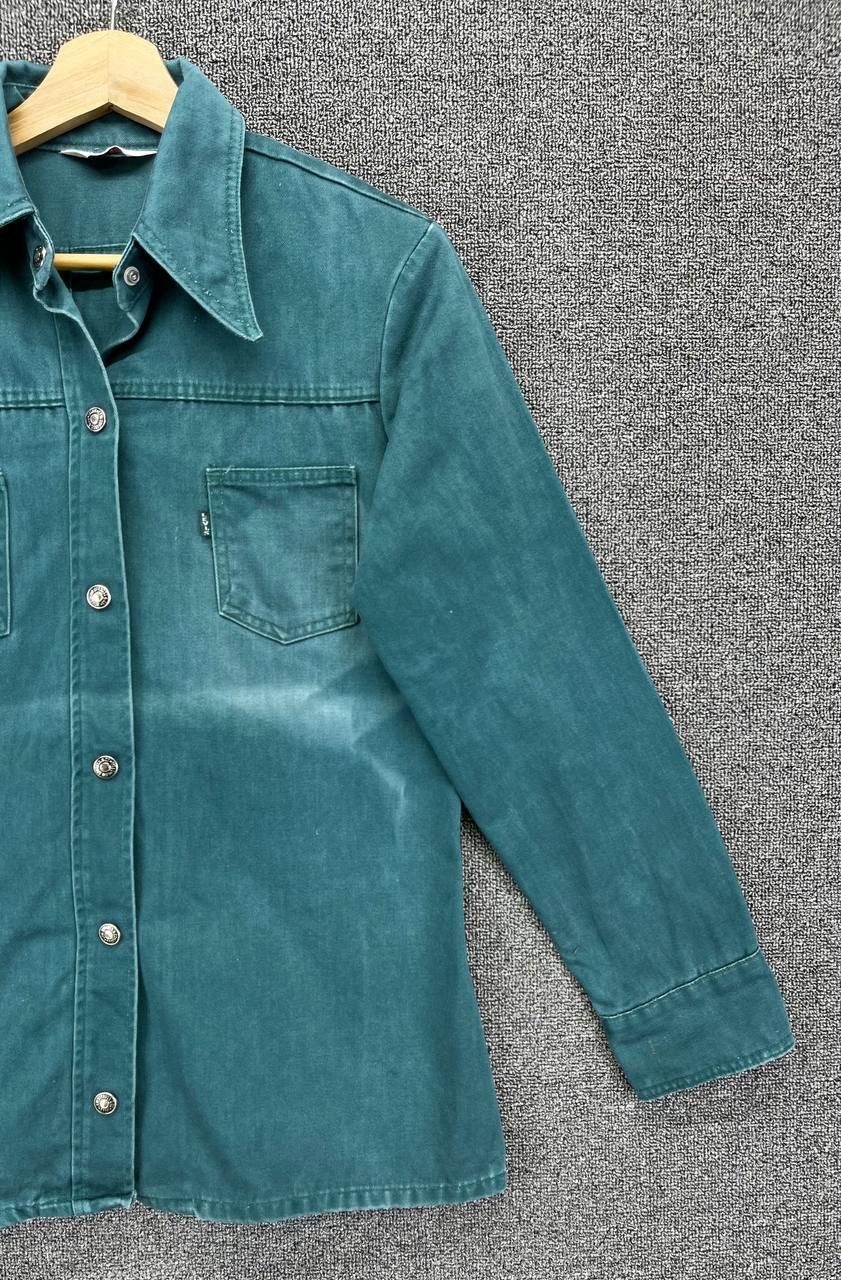 Levi's Vintage 70s Levi's Big E Black Tab Button Up Flannel Jacket Size M / US 6-8 / IT 42-44 - 4 Thumbnail