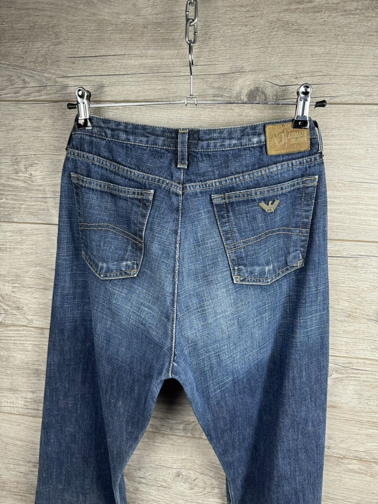 Armani × Vintage Vintage Armani Jeans On A Wide Leg size 29 Size US 29 - 16 Thumbnail