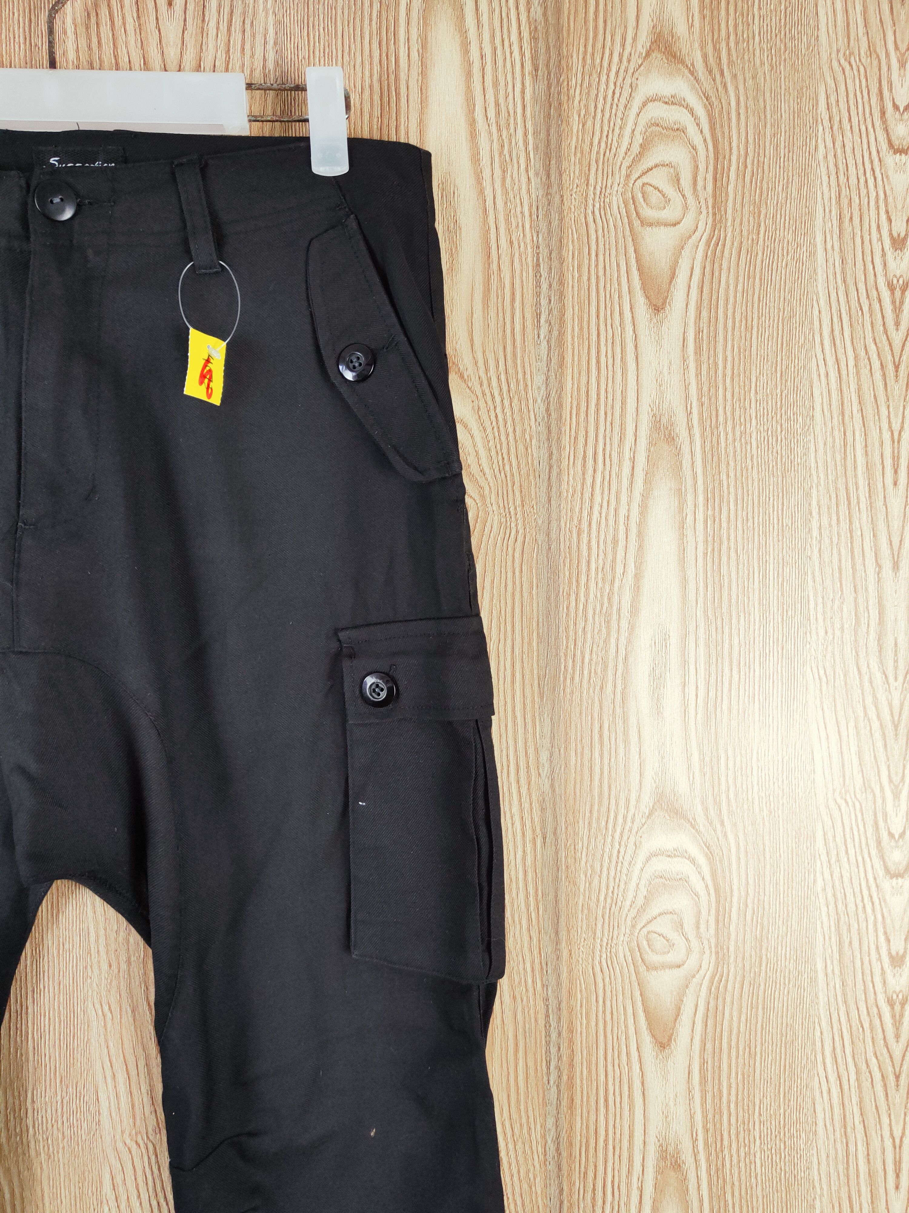 Japanese Brand DL Suggestion Black Multipocket Tactical Cargo Pants #W374 Size US 32 / EU 48 - 4 Thumbnail
