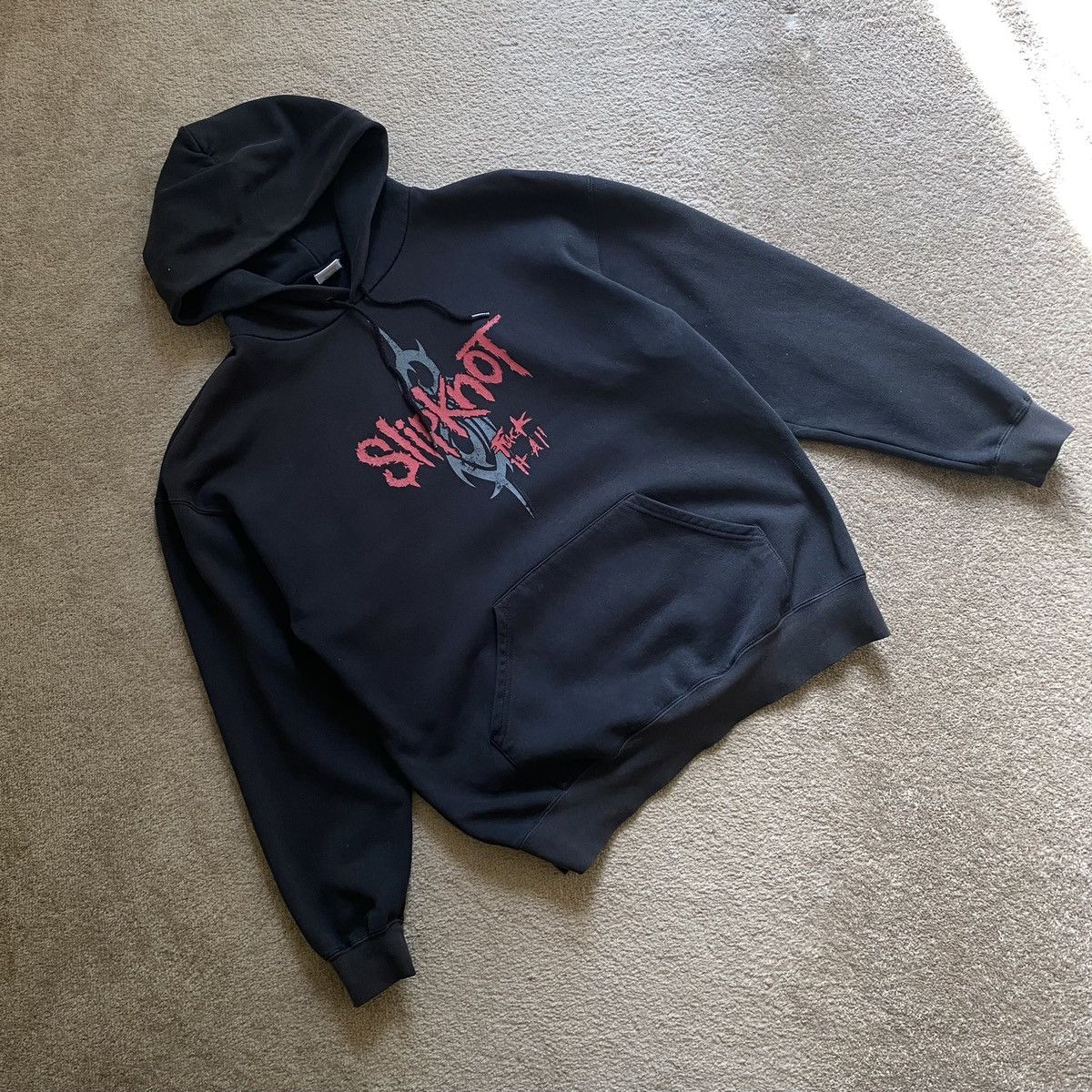 Band Tees Vintage 90s Slipknot Rare Print Band Hoodie Size US L / EU 52-54 / 3 - 1 Thumbnail