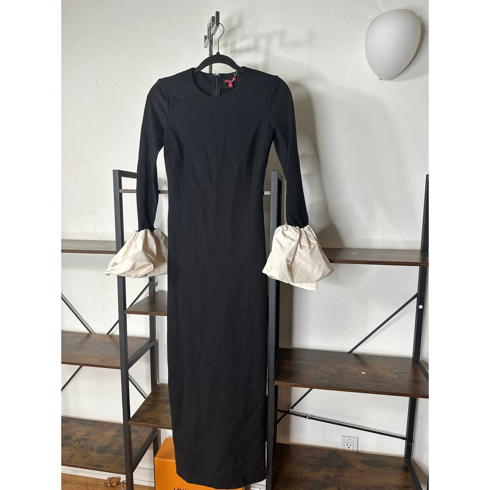 Staud STAUD Hawthorne Taffeta-Trimmed Maxi Dress XS Size XS / US 0-2 / IT 36-38 - 1 Thumbnail