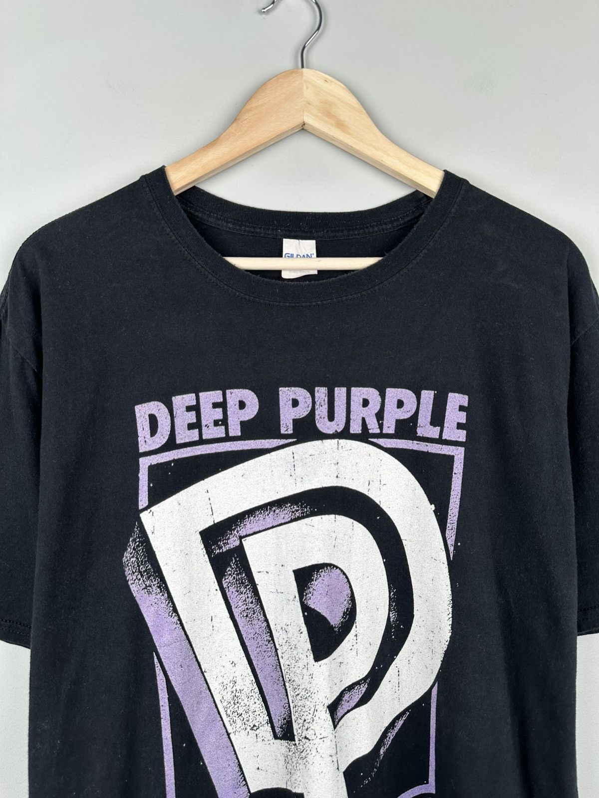 Band Tees × Vintage Deep Purple Smoke On The Water Box Logo Tee Oversized Size US L / EU 52-54 / 3 - 2 Thumbnail