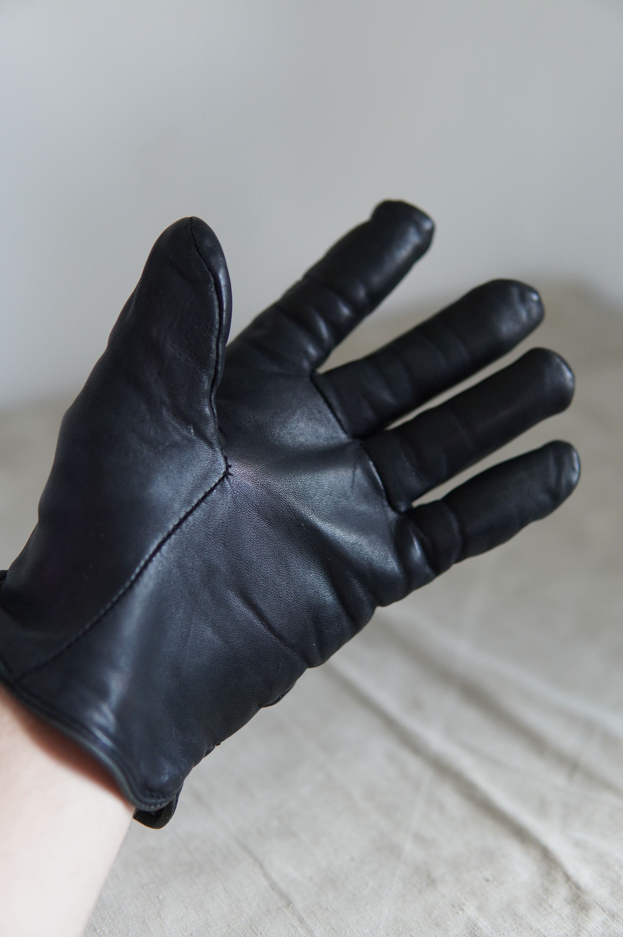 Genuine Leather Vintage Redskins Cow Leather Gloves Size ONE SIZE - 8 Thumbnail