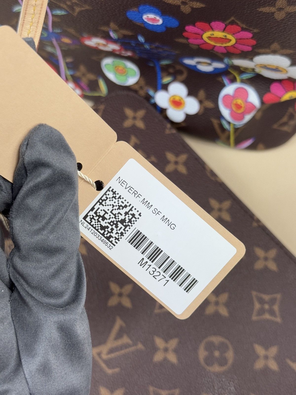 Louis Vuitton × Takashi Murakami MONOGRAM FLOWER PRINT MM NEVERFULL BAG M13271 Size ONE SIZE - 11 Thumbnail