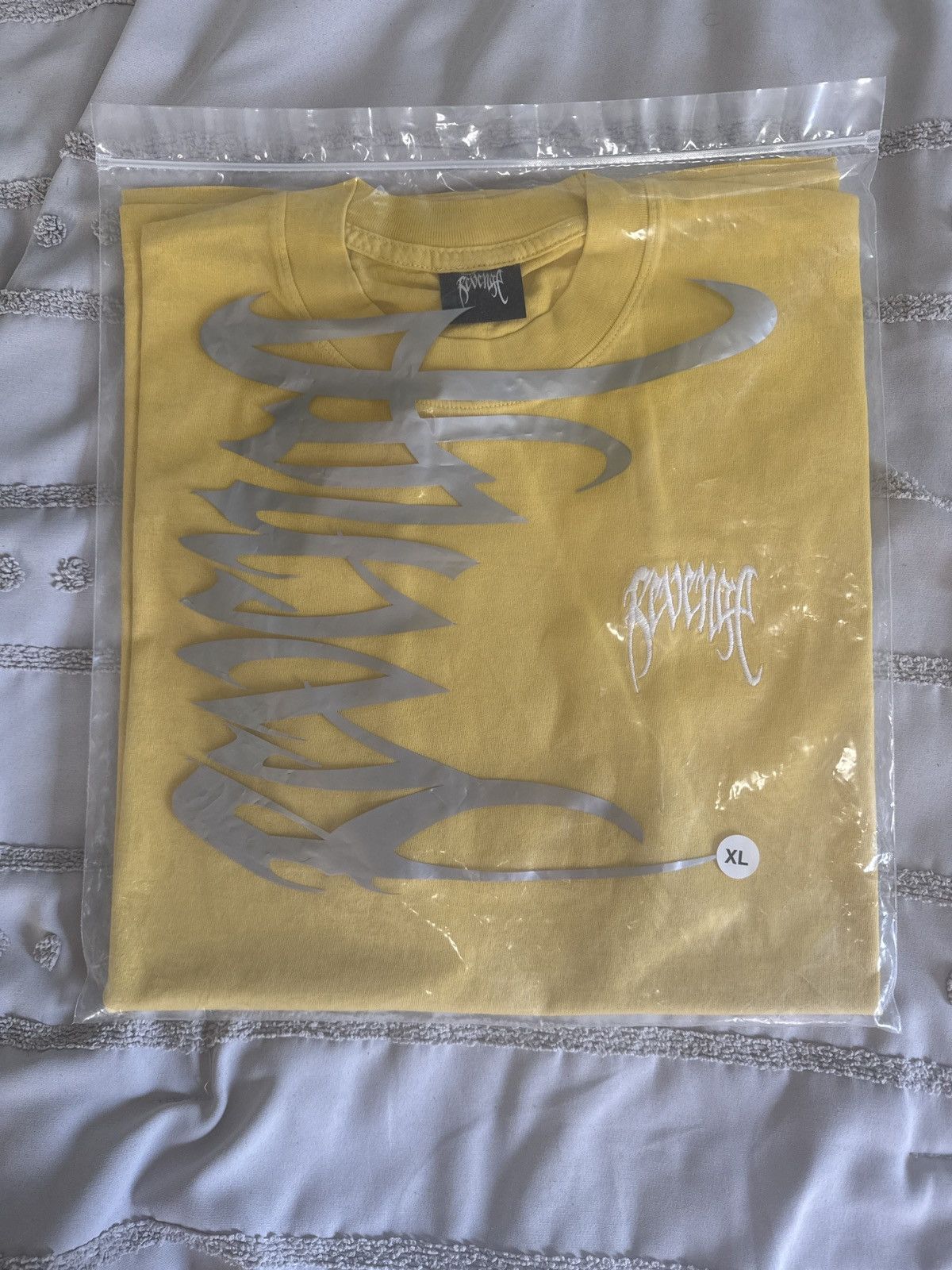 Revenge Revenge T-Shirt Yellow/White (Embroidered) (XLarge) Size US XL / EU 56 / 4 - 2 Thumbnail