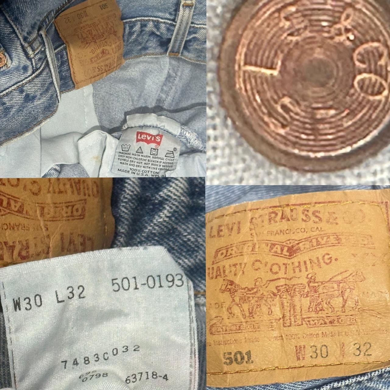 Levi's × Levi's Vintage Clothing × Vintage Vintage Levi's 501 button fly Size US 30 / EU 46 - 3 Thumbnail