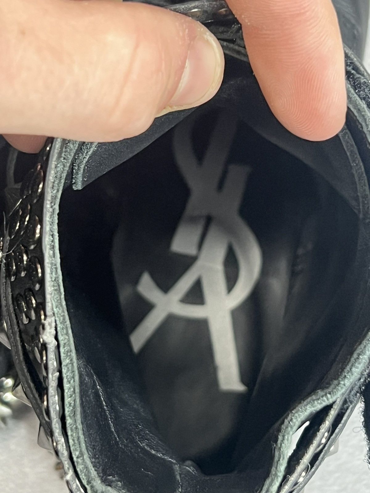 Yves Saint Laurent YvesSaintLaurent Luxury Biker Leather hype archival shoes Size US 7.5 / IT 37.5 - 11 Thumbnail
