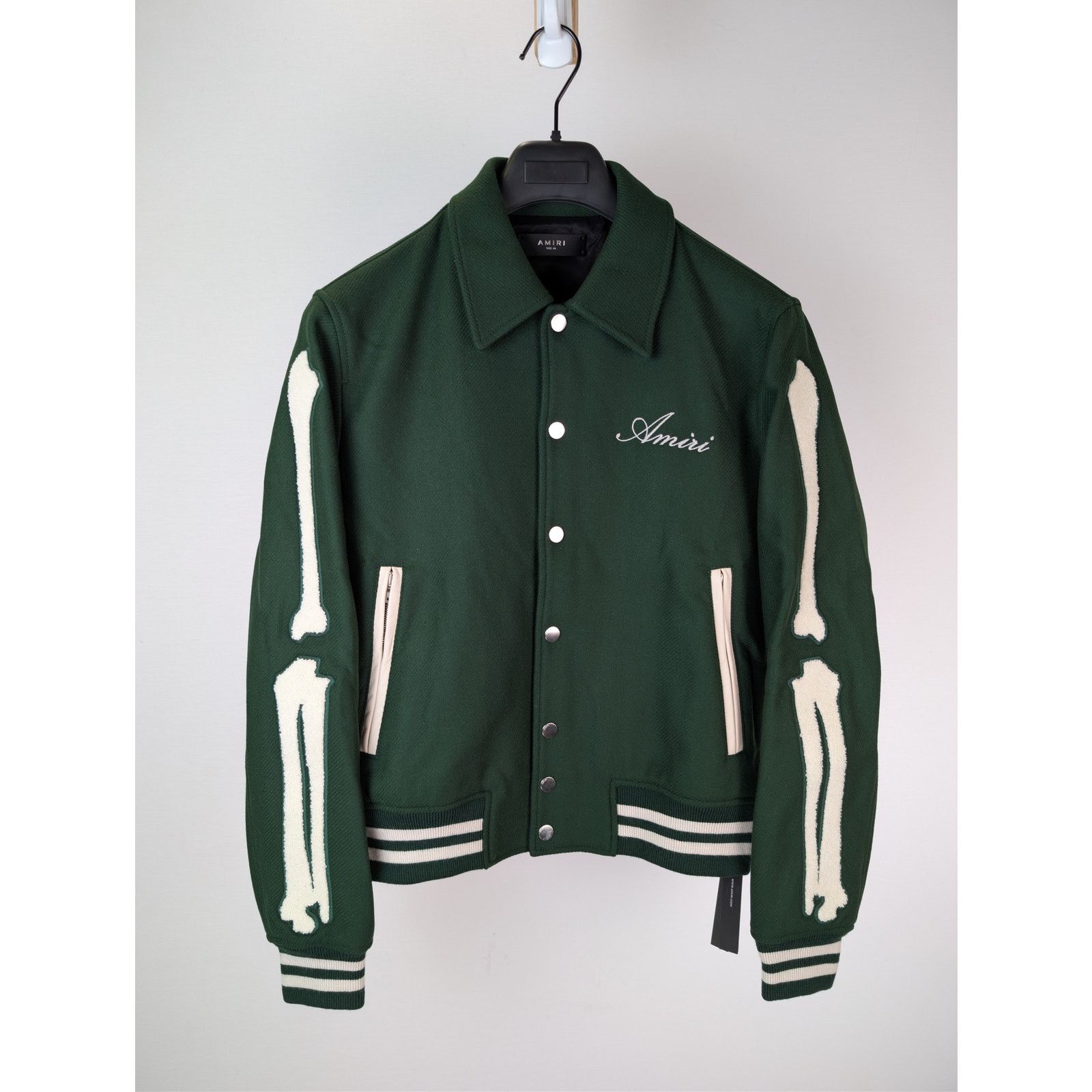 Amiri o1rshd1 Bones Jacket in Rain Forest Size US M / EU 48-50 / 2 - 2 Thumbnail