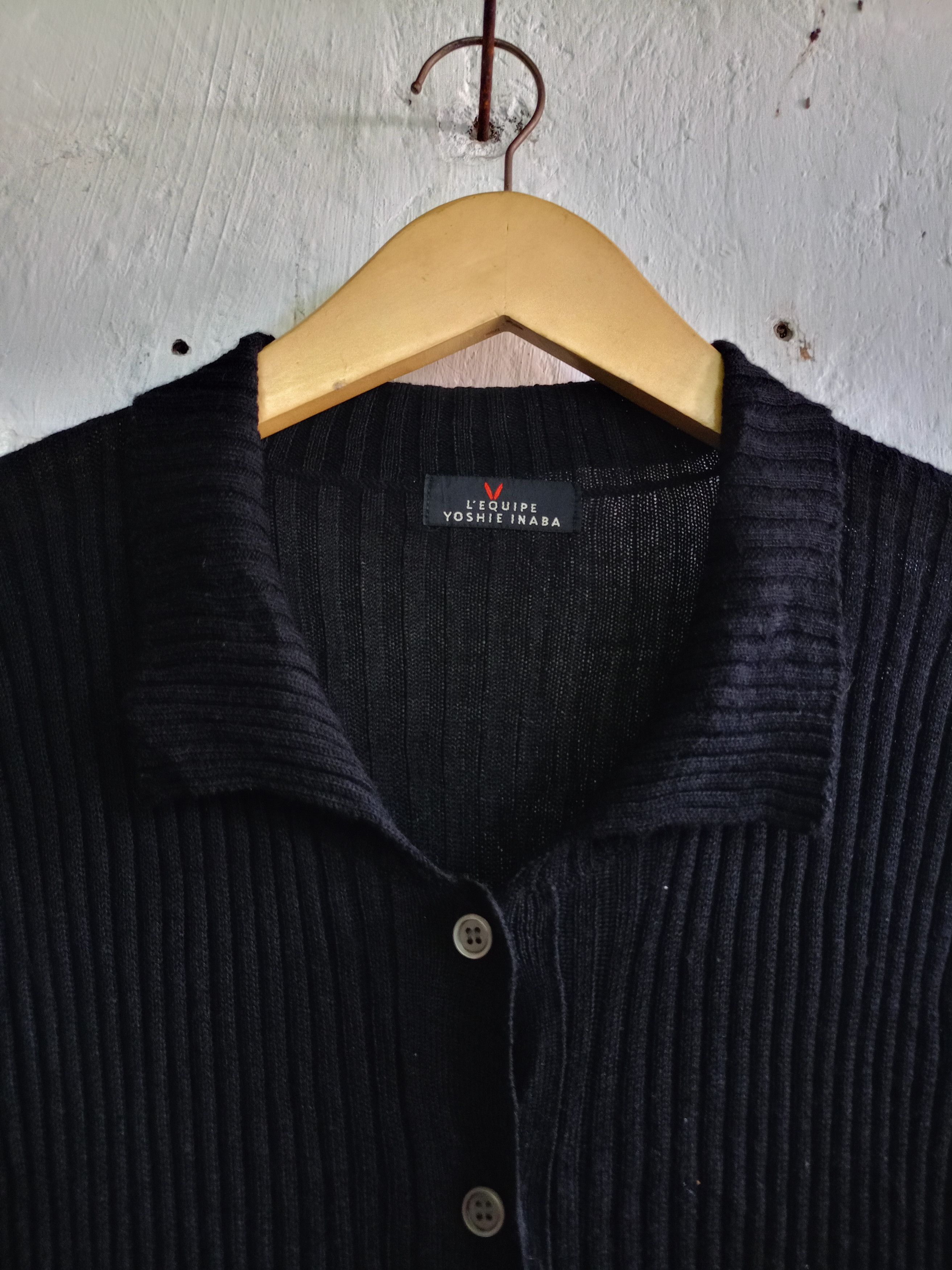 Japanese Brand × Y's × yoshie inaba L'EQUIPE Yoshie Inaba Knit Button Cardigan Size M / US 6-8 / IT 42-44 - 3 Thumbnail