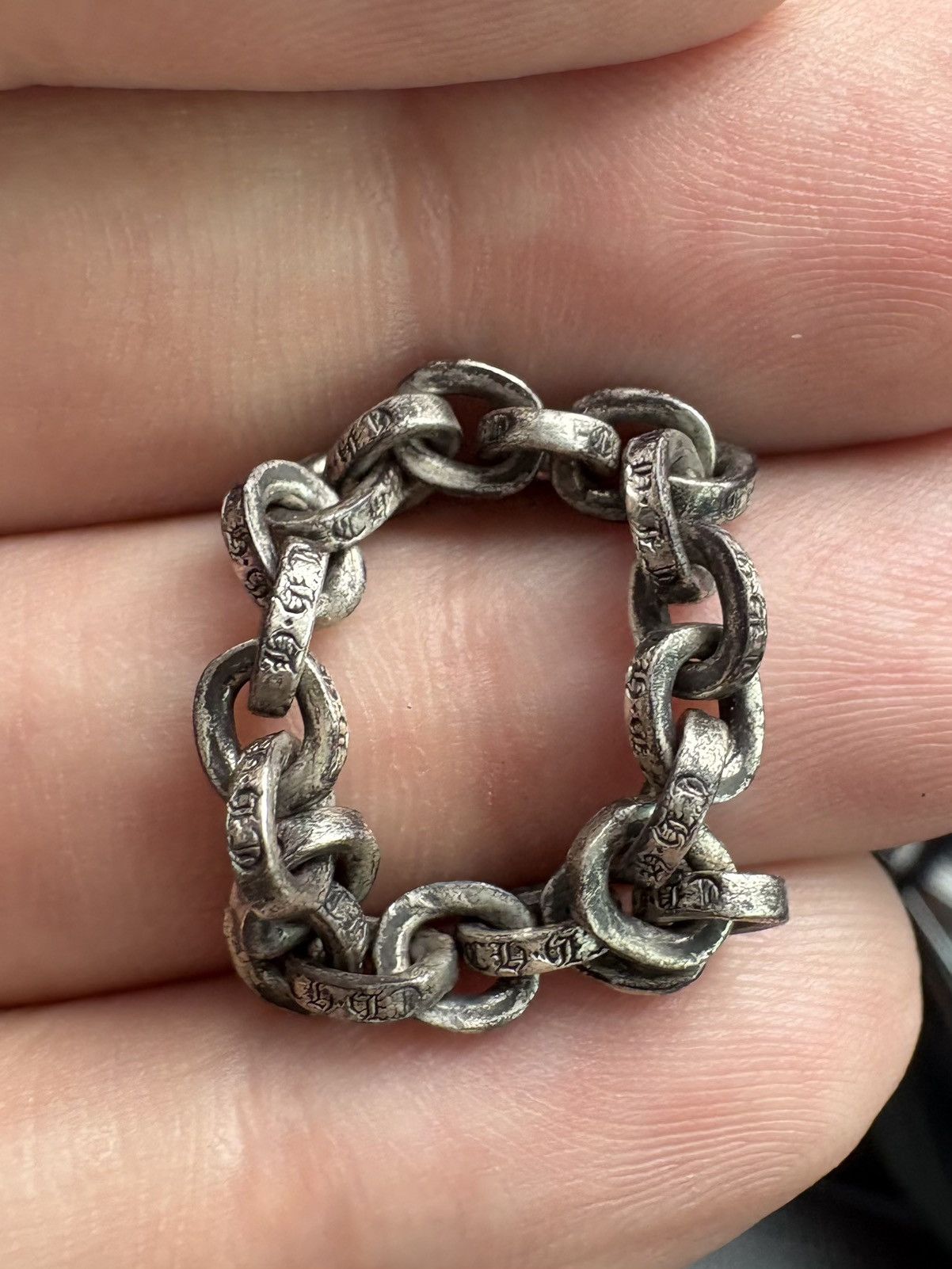 Chrome Hearts Chain Maille Ring (7) | Grailed