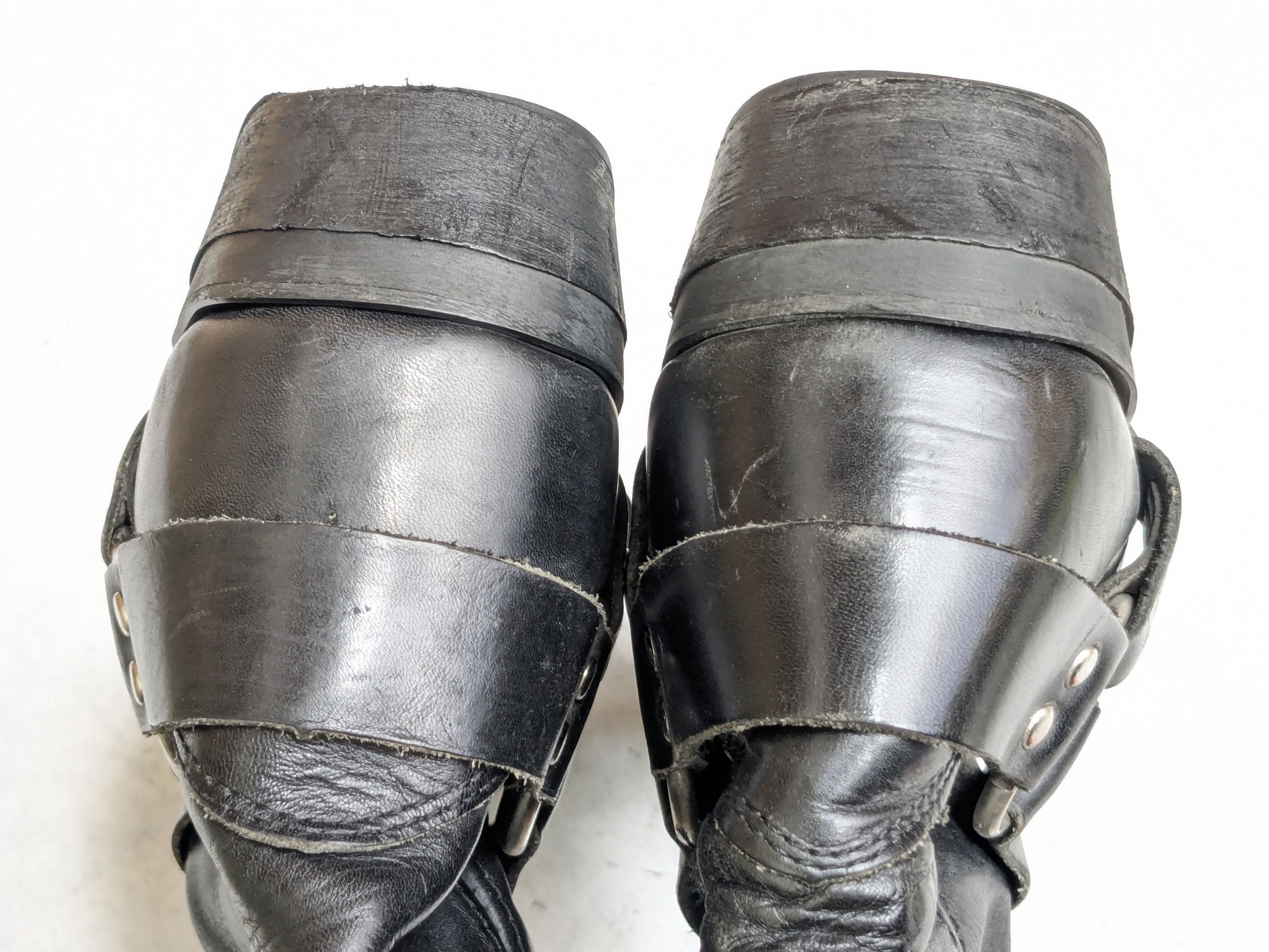 Genuine Leather Vintage Harness Boots Black Leather 11 Motorcycle Biker Size US 11 / EU 44 - 9 Thumbnail