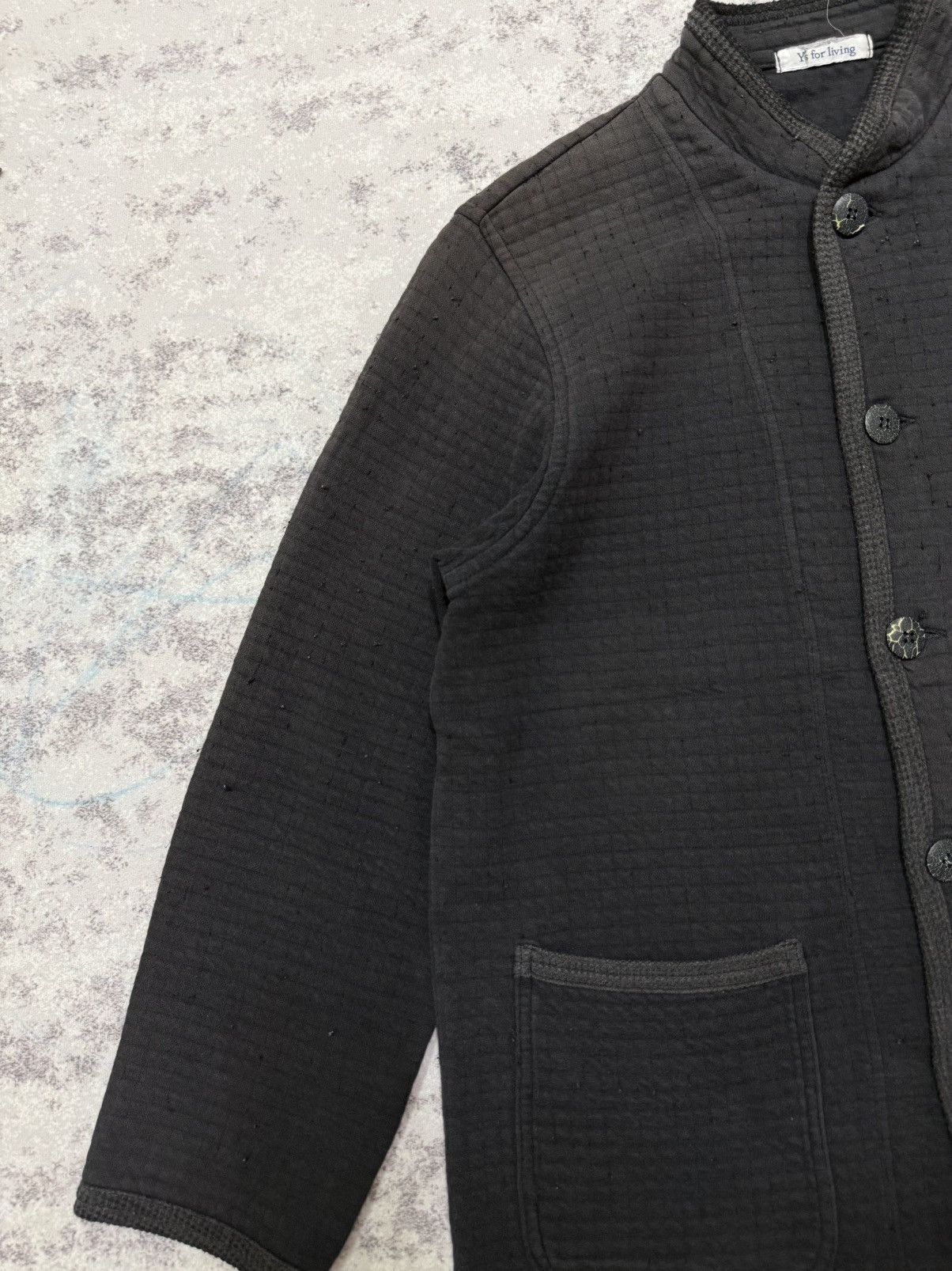 Yohji Yamamoto Vintage Y’s For Living Wood Button Up open Colar Sweatshirt Size US S / EU 44-46 / 1 - 4 Thumbnail