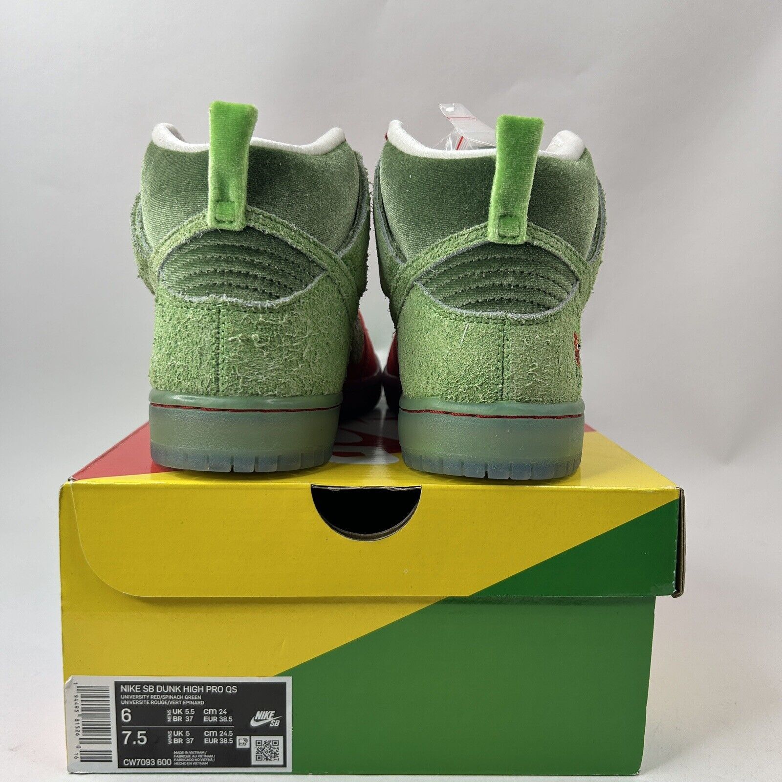 Nike Nike Dunk High SB “Strawberry Cough” 2024 Size US 6 / EU 39 - 4 Thumbnail