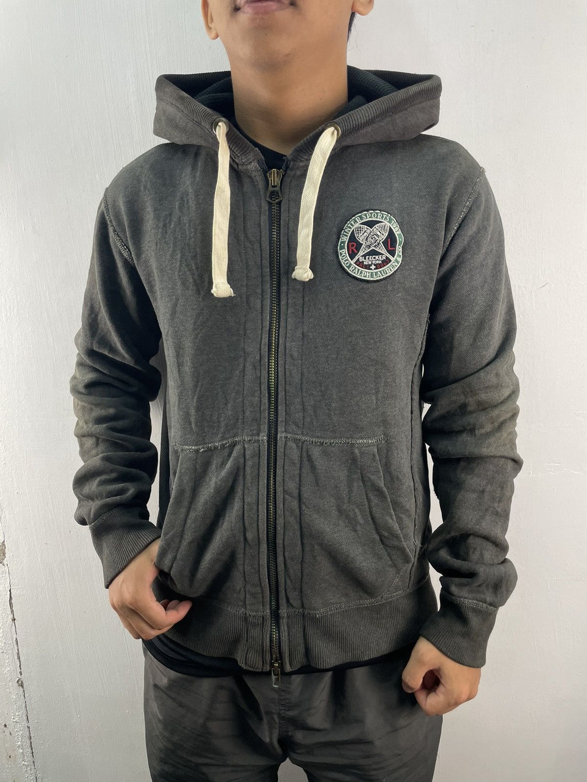 Polo Ralph Lauren Vintage 90s Polo Ralph Lauren Hoodie Winter Sport Blecker NY Size US S / EU 44-46 / 1 - 1 Thumbnail
