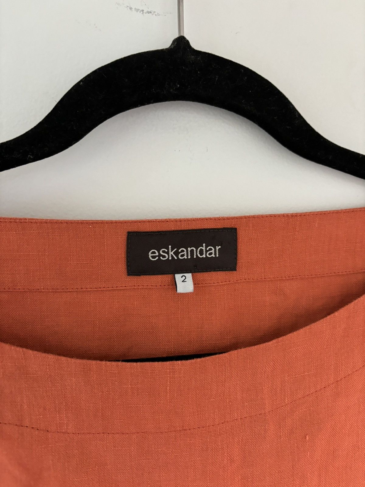 Designer × Vintage × eskandar Eskandar Linen Smock Pullover Boat Neck Shirt Oversized Long Size ONE SIZE - 4 Thumbnail