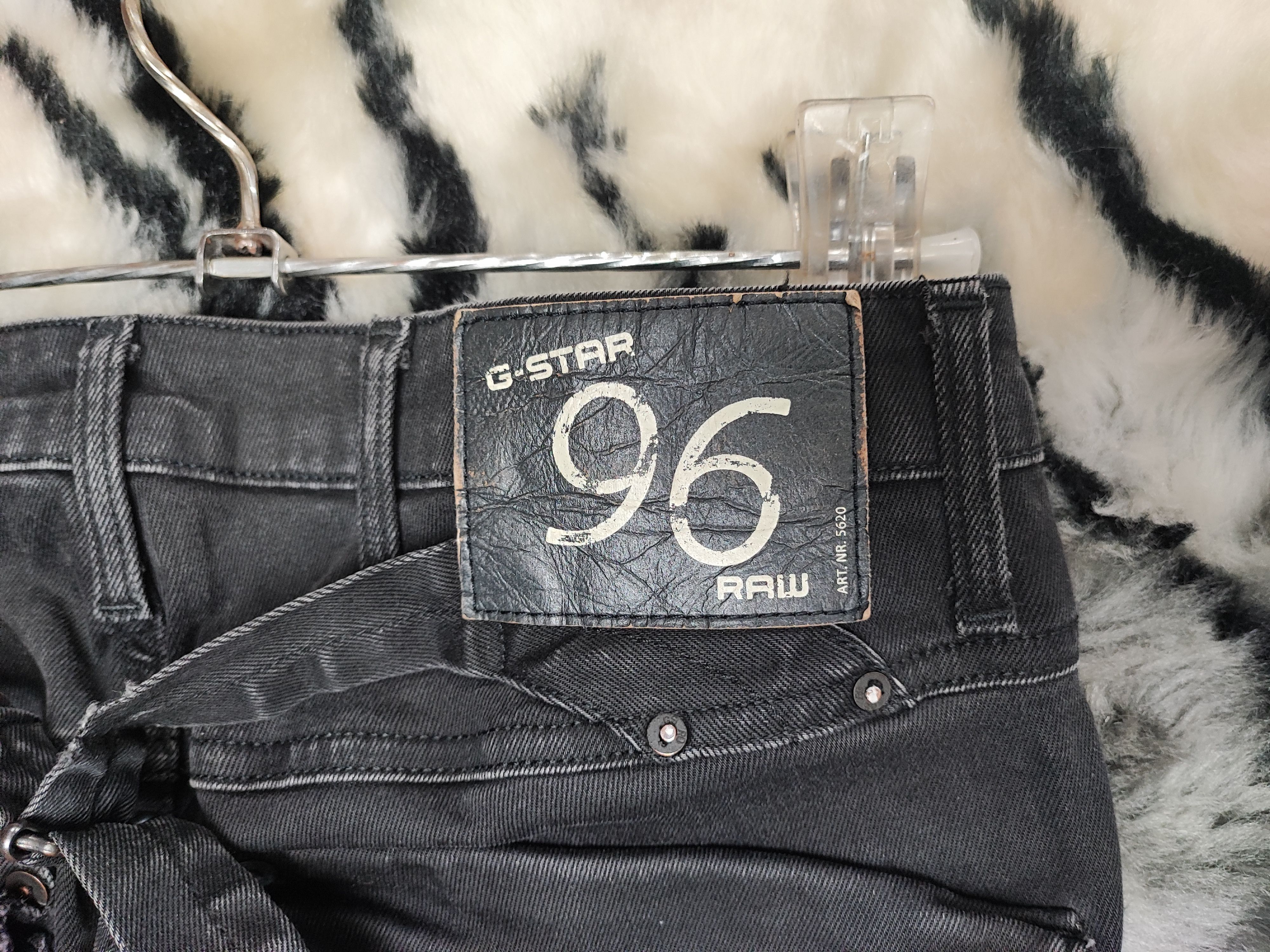 G-Star Mens G Star Raw 96 Denim Stretch Jeans Low Rise Size US 31 - 20 Thumbnail