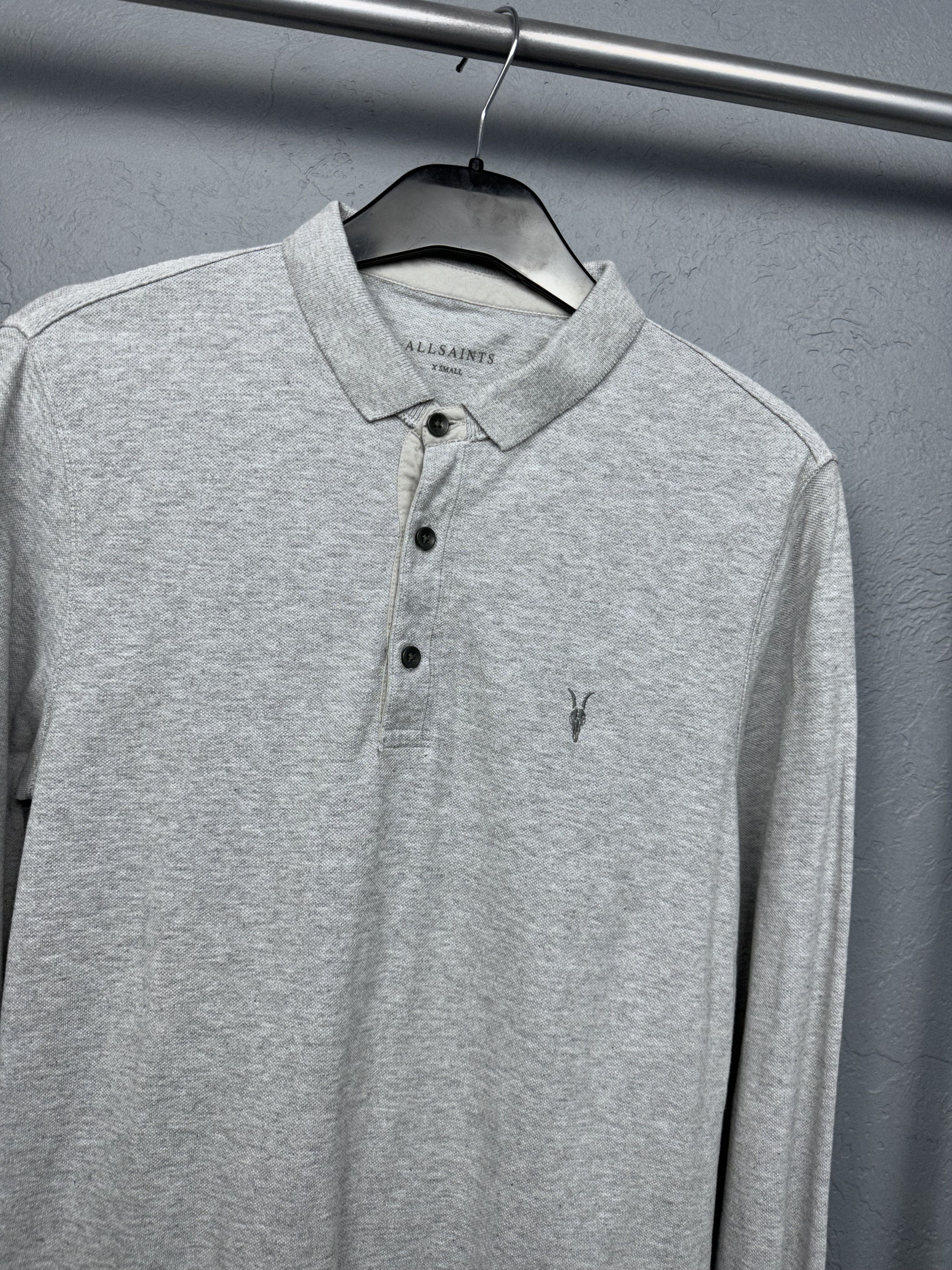 Allsaints Allsaints Mens Reform Long Sleeve Polo Shirt Size US XS / EU 42 / 0 - 2 Thumbnail