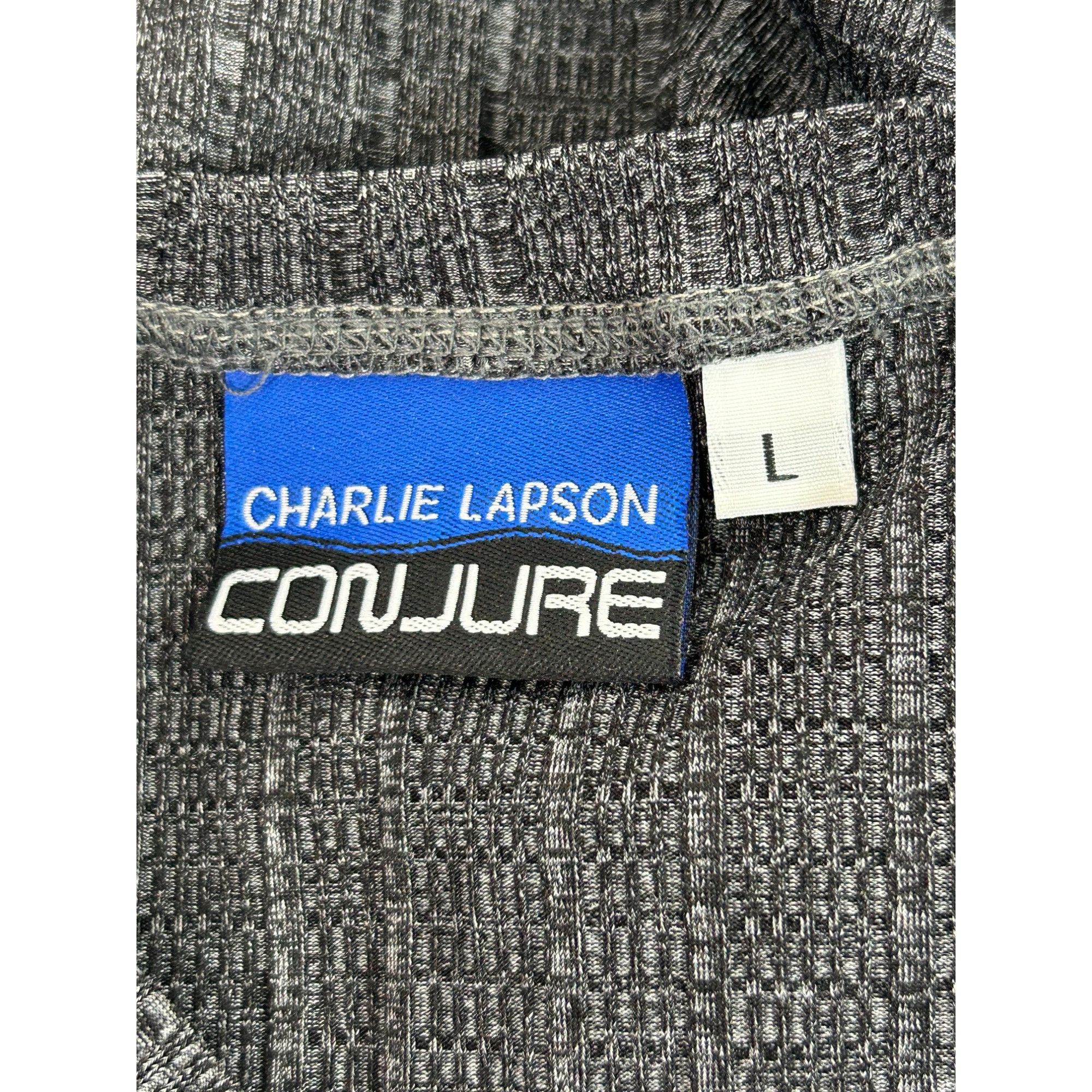 Other Charlie Lapson Conjure Men’s Top Dark Grey L Ribbed V-Neck S Size US L / EU 52-54 / 3 - 5 Thumbnail