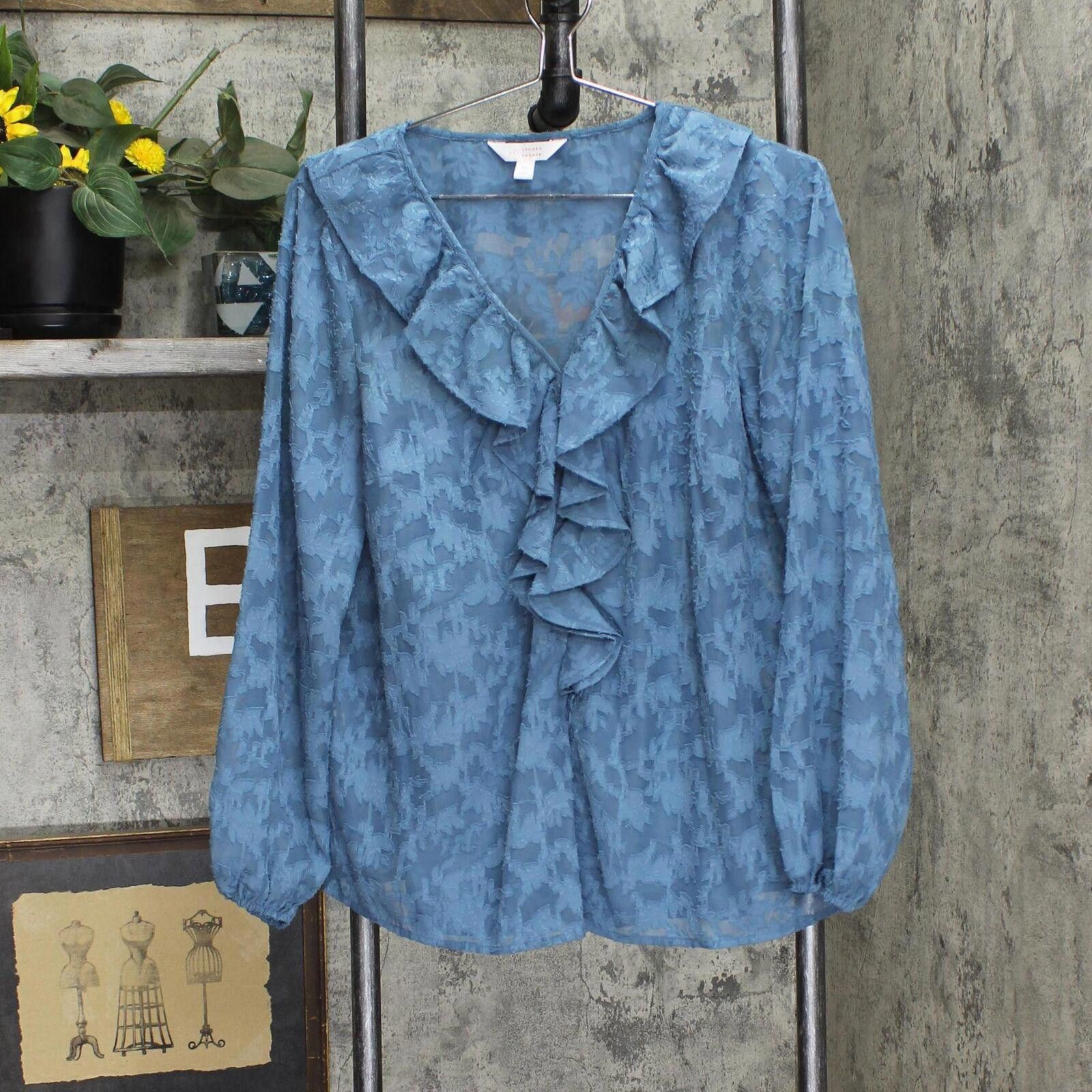 Designer NEW Lc Lauren Conrad Blouse WL23W019RS1 Rendez Blue M Size M / US 6-8 / IT 42-44 - 1 Thumbnail