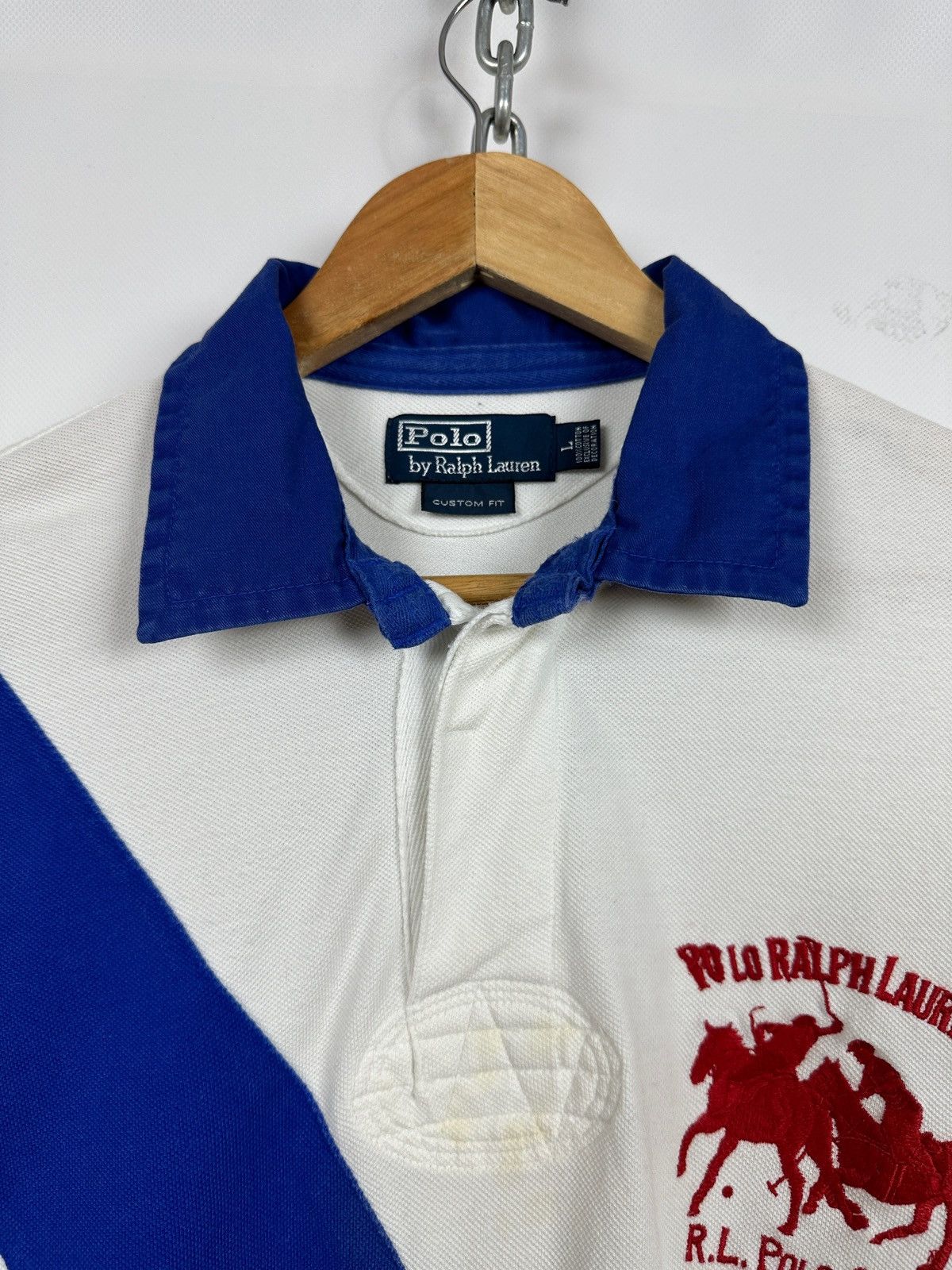 Polo Ralph Lauren Vintage Polo Ralph Lauren #2 Striped Y2K Chief Keef Size US L / EU 52-54 / 3 - 8 Thumbnail
