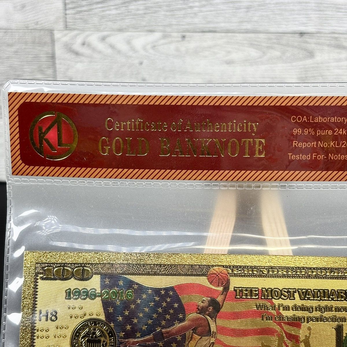 Other Novelty 24k gold foil-plated collectible Kobe Bryant, Size ONE SIZE - 2 Thumbnail