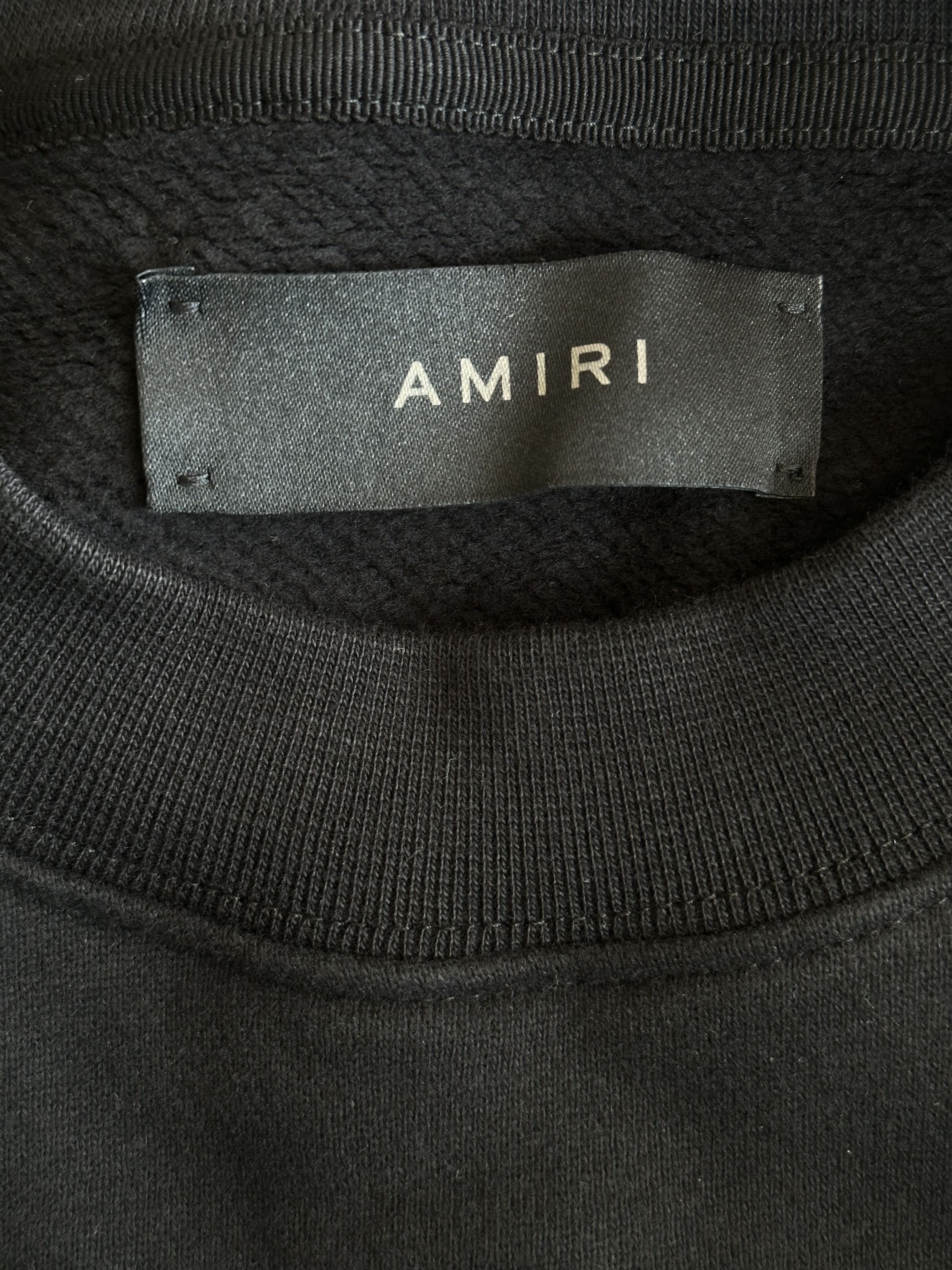 Amiri Amiri Black Embroidered Core Logo Sweater Size US S / EU 44-46 / 1 - 3 Thumbnail