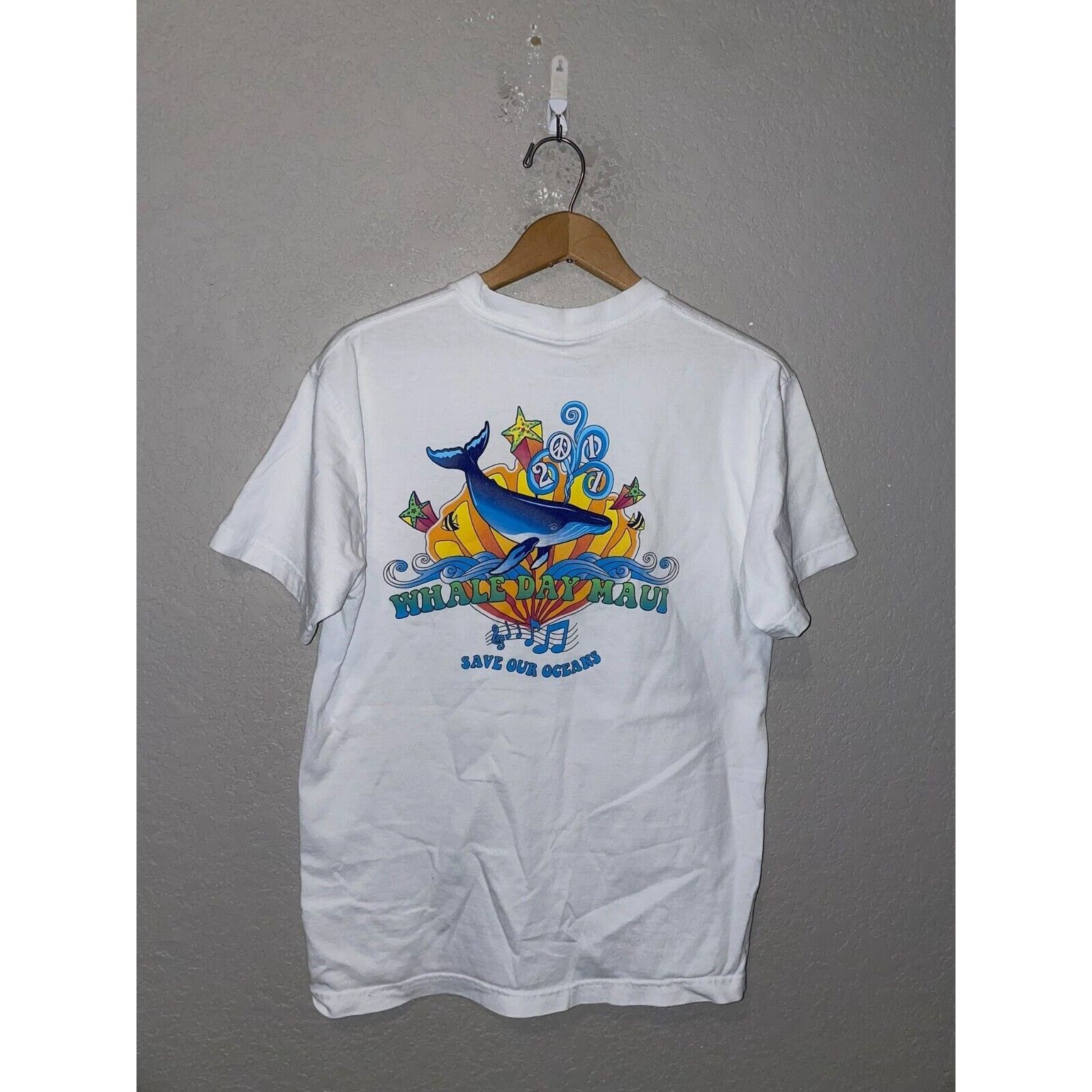 Vintage Vintage Hawaii Shirt Pacific Whale Day Maui Whales Summer M Size US M / EU 48-50 / 2 - 1 Thumbnail