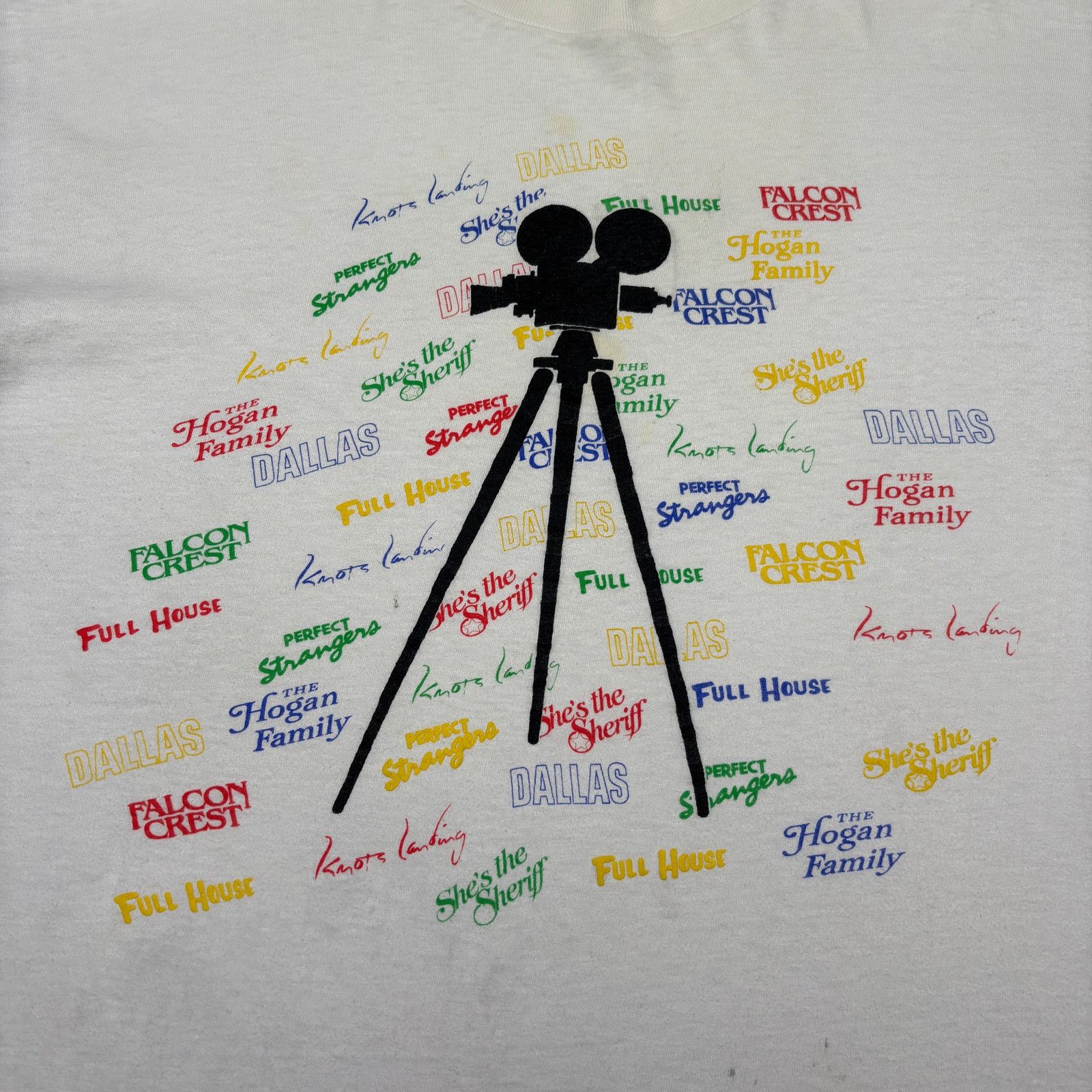 Vintage VTG 80s Lorimar Telepictures Promo Shirt Dallas Full House Size US XL / EU 56 / 4 - 1 Thumbnail