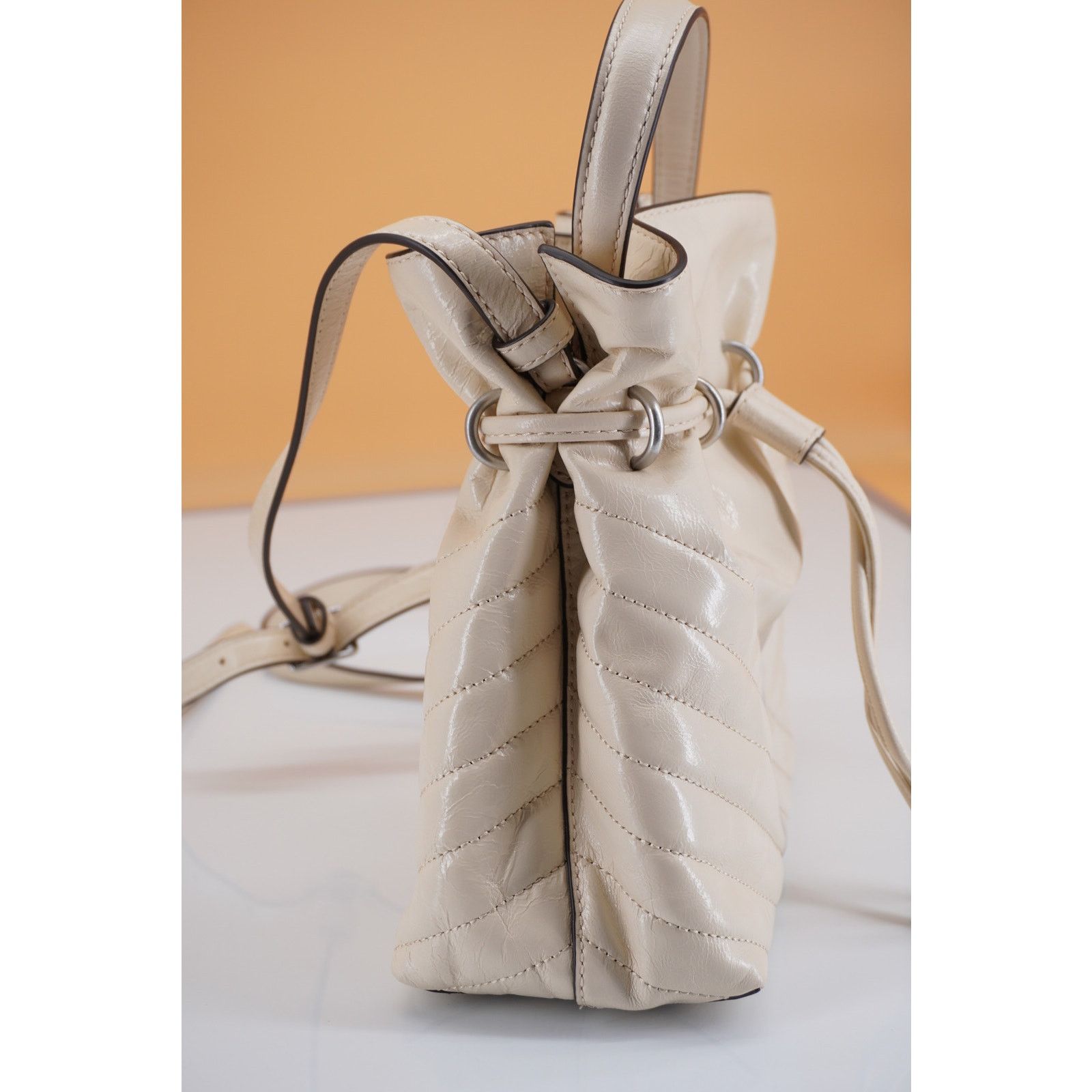 Tory Burch Tory Burch Kira Chevron Textured Mini Bucket bag $428 Size ONE SIZE - 3 Thumbnail