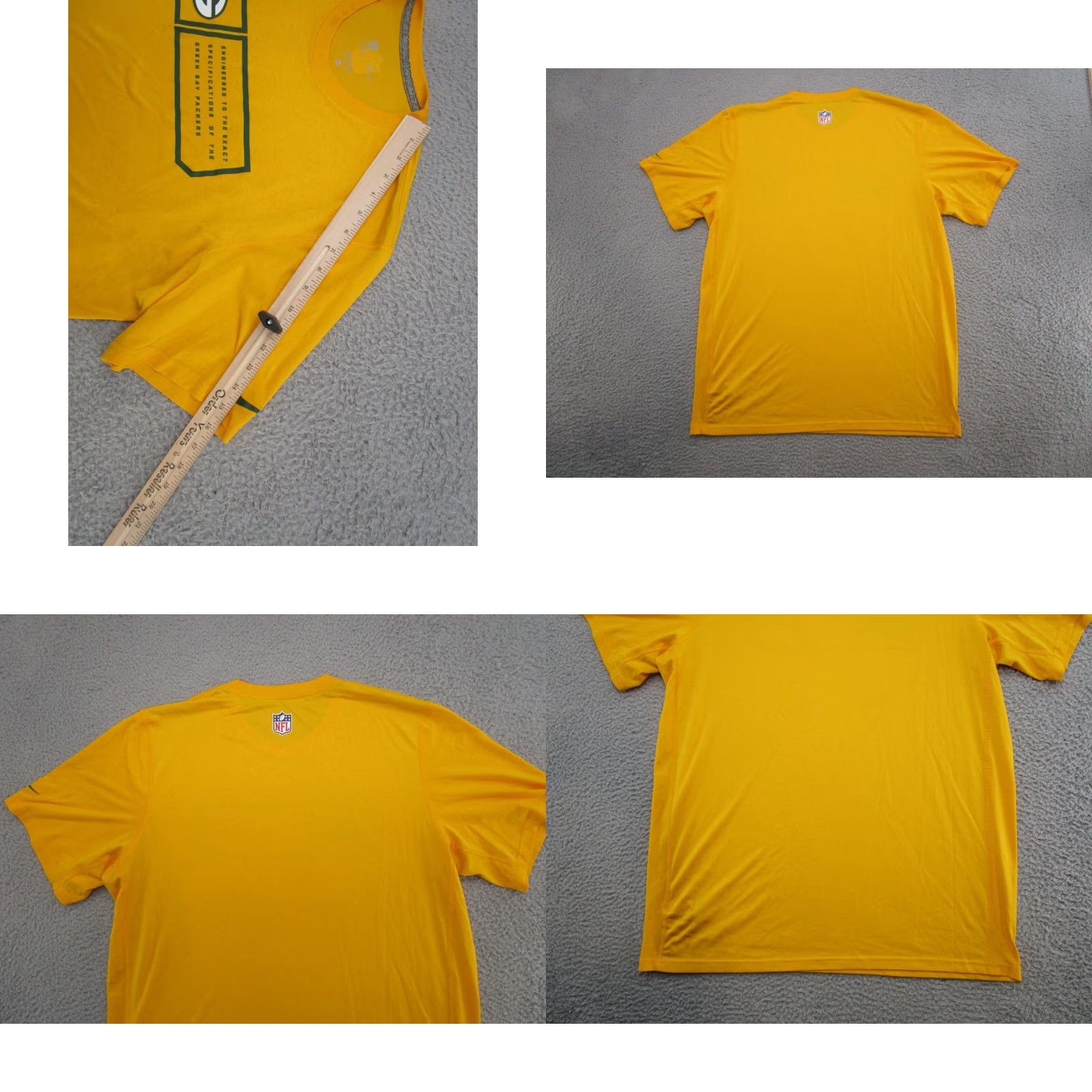 Nike Nike Dri Fit On Field Gold Shirt NFL Mens XL Football Green Bay Packers Size US XL / EU 56 / 4 - 8 Thumbnail