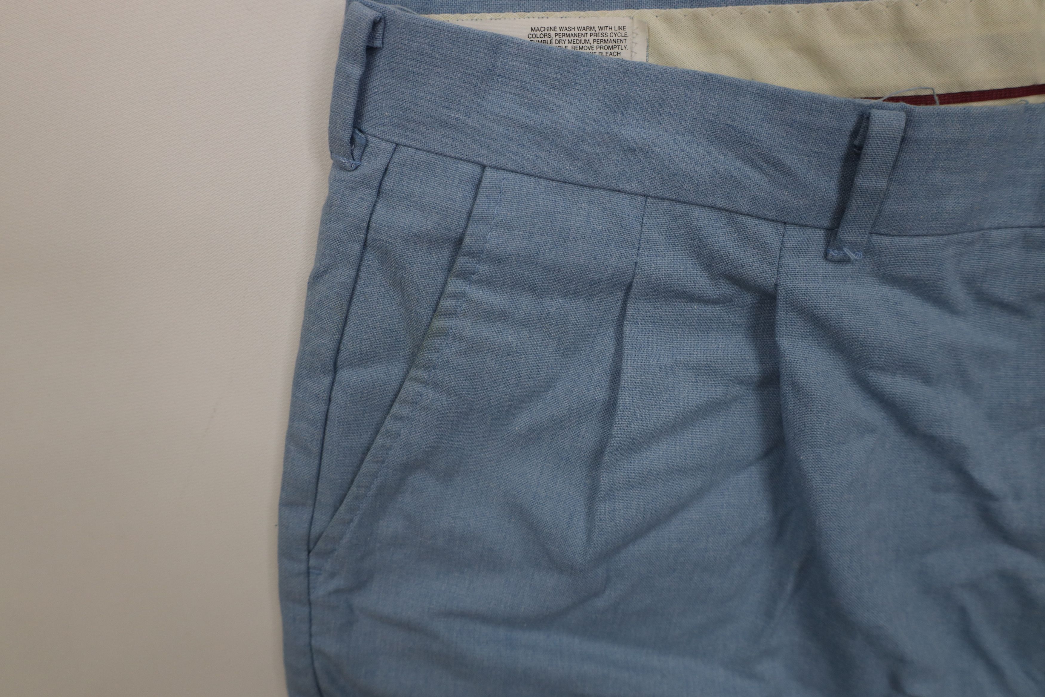 Vintage Vintage 90s Streetwear Above Knee Chino Shorts Blue USA Size US 38 / EU 54 - 6 Thumbnail