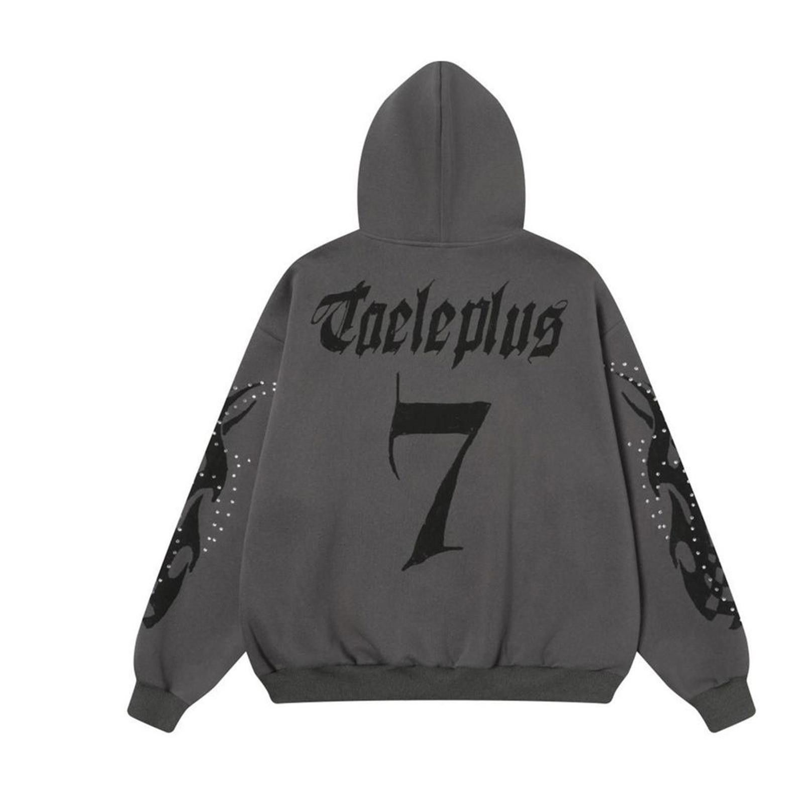Japanese Brand Tribal Flame Rhinestone Zip Hoodie Size M / US 6-8 / IT 42-44 - 10 Thumbnail