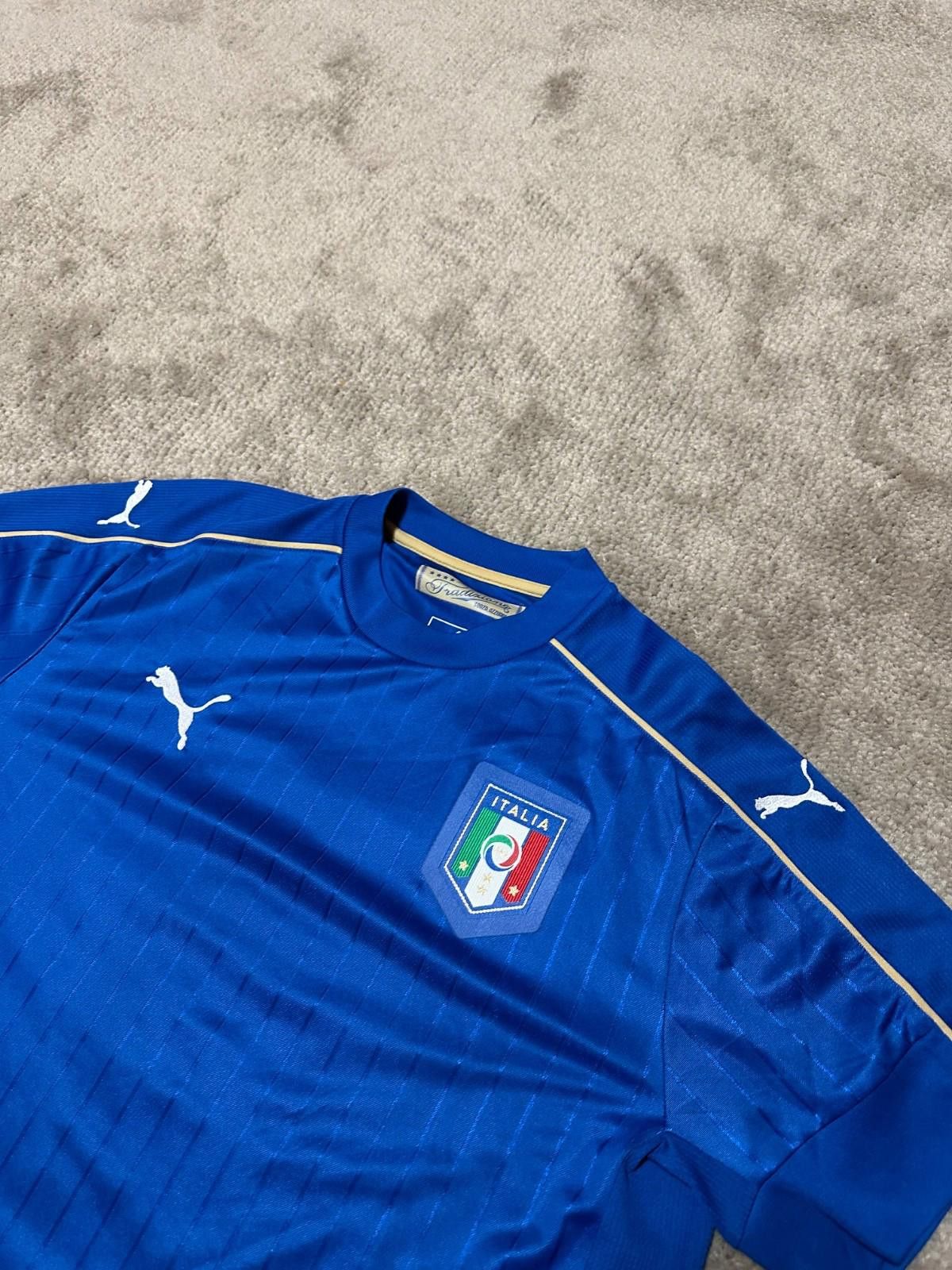Puma Italy 2016/17 Home Football Shirt Soccer Jersey Size L Size US L / EU 52-54 / 3 - 4 Thumbnail