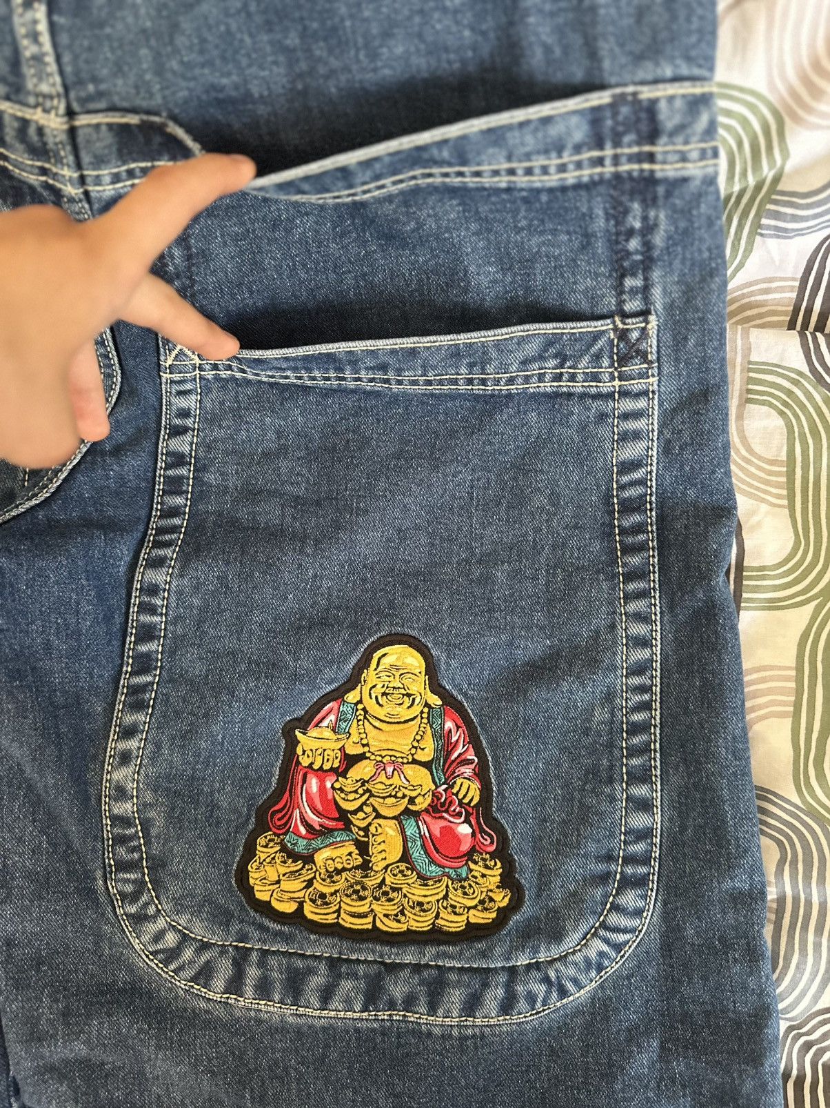 JNCO W Buddha. 28". Dark Stone. - 34 / 32 Size US 34 / EU 50 - 4 Thumbnail