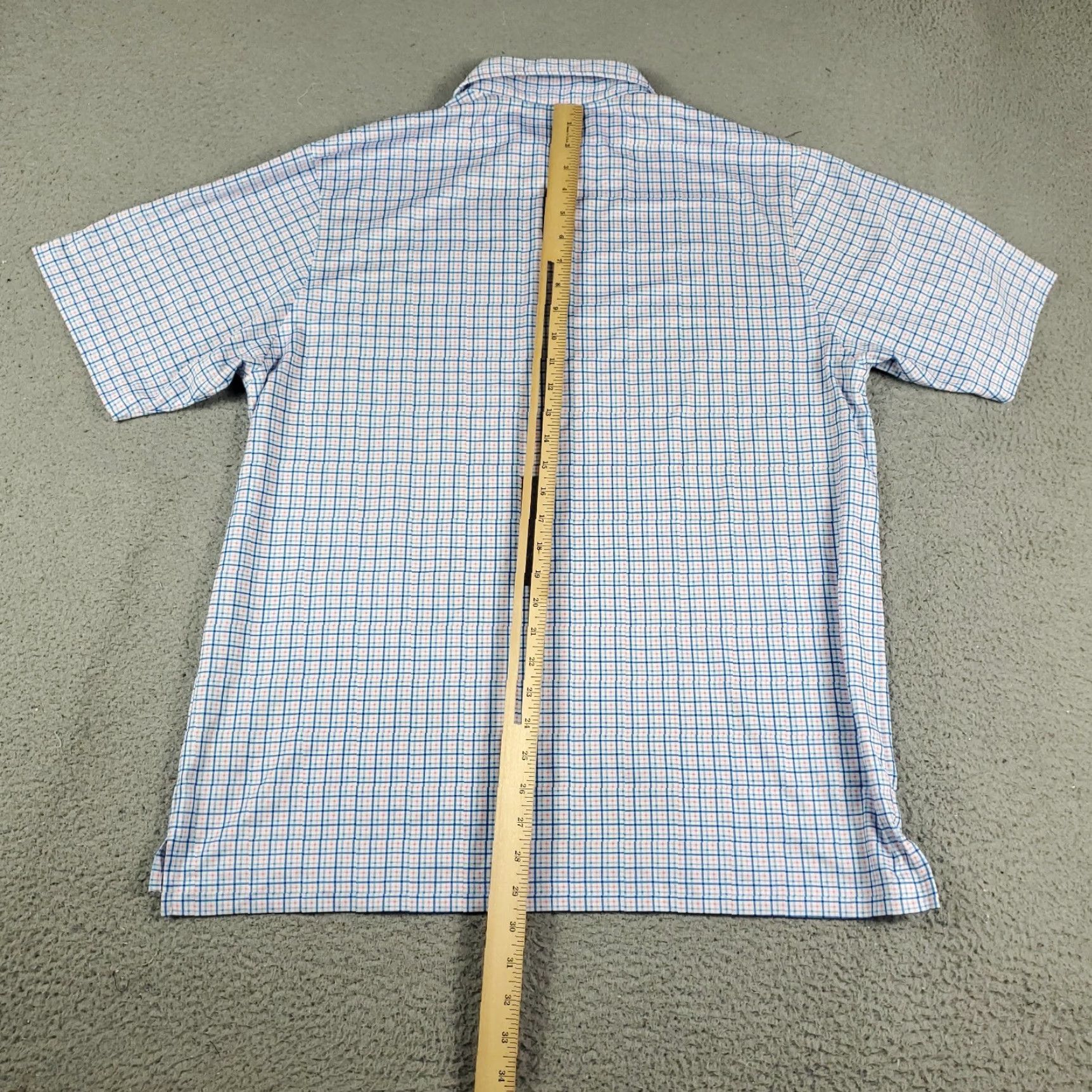 Vintage Donald Ross Polo Shirt Mens Size Medium Blue Plaid Casual Golf Short Sleeve Size US M / EU 48-50 / 2 - 3 Thumbnail