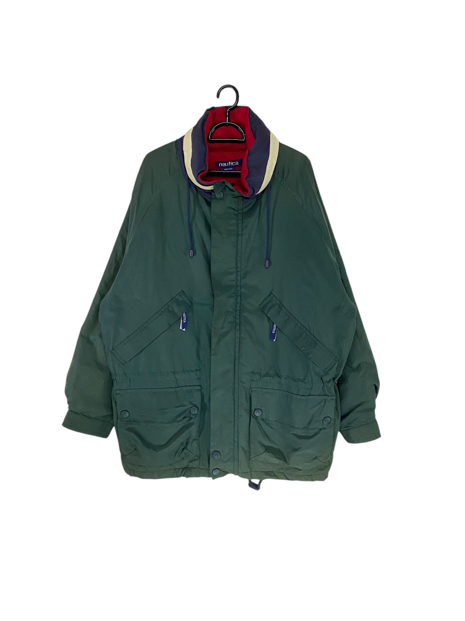 Nautica Vintage 90s Nautica fleece lined field jacket Size US L / EU 52-54 / 3 - 1 Thumbnail