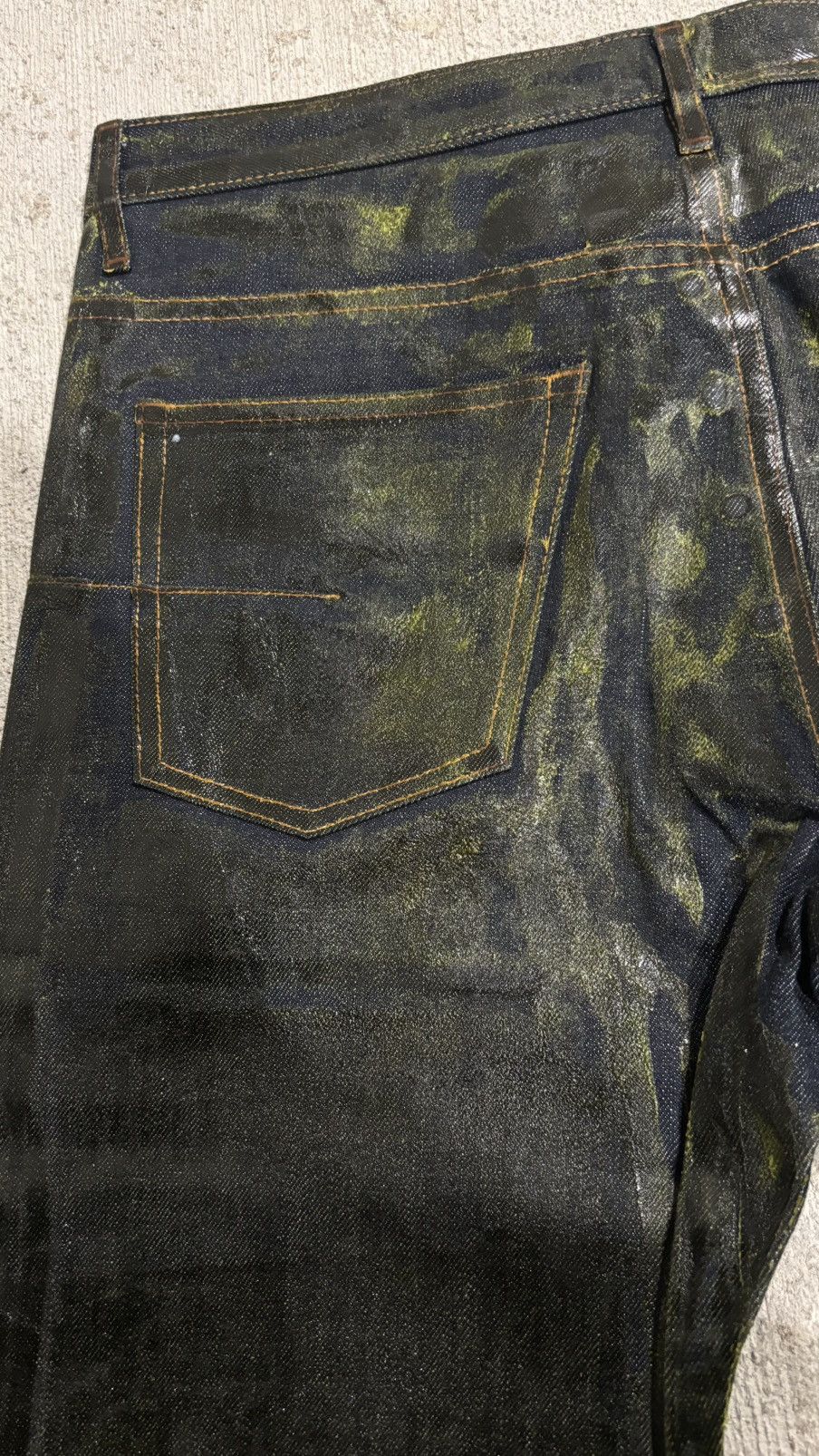 Dior × Hedi Slimane AW03 Dior Homme By Hedi Slimane Waxed Luster Denim Size US 32 / EU 48 - 14 Thumbnail
